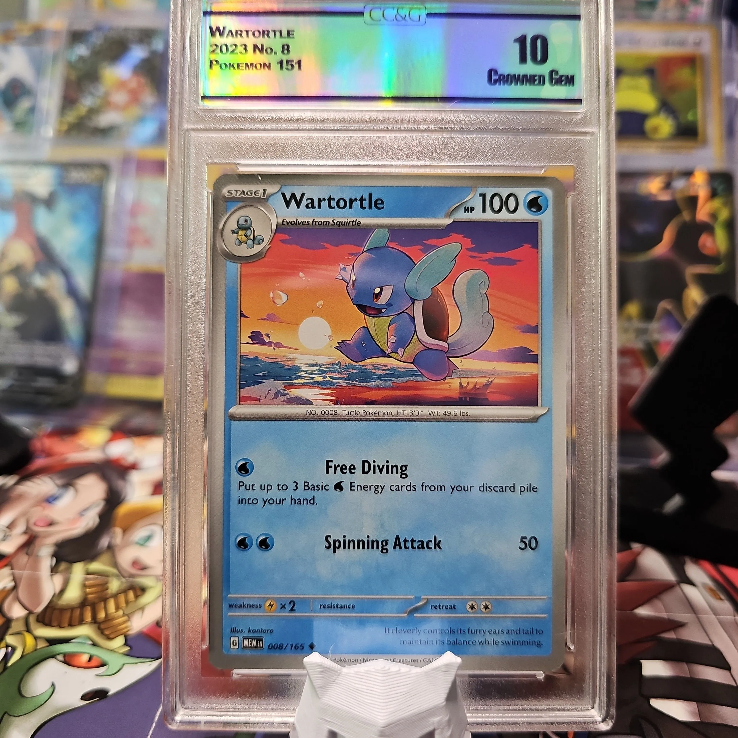 Product image for WARTORTLE POKEMON 151 NO. 8 2023