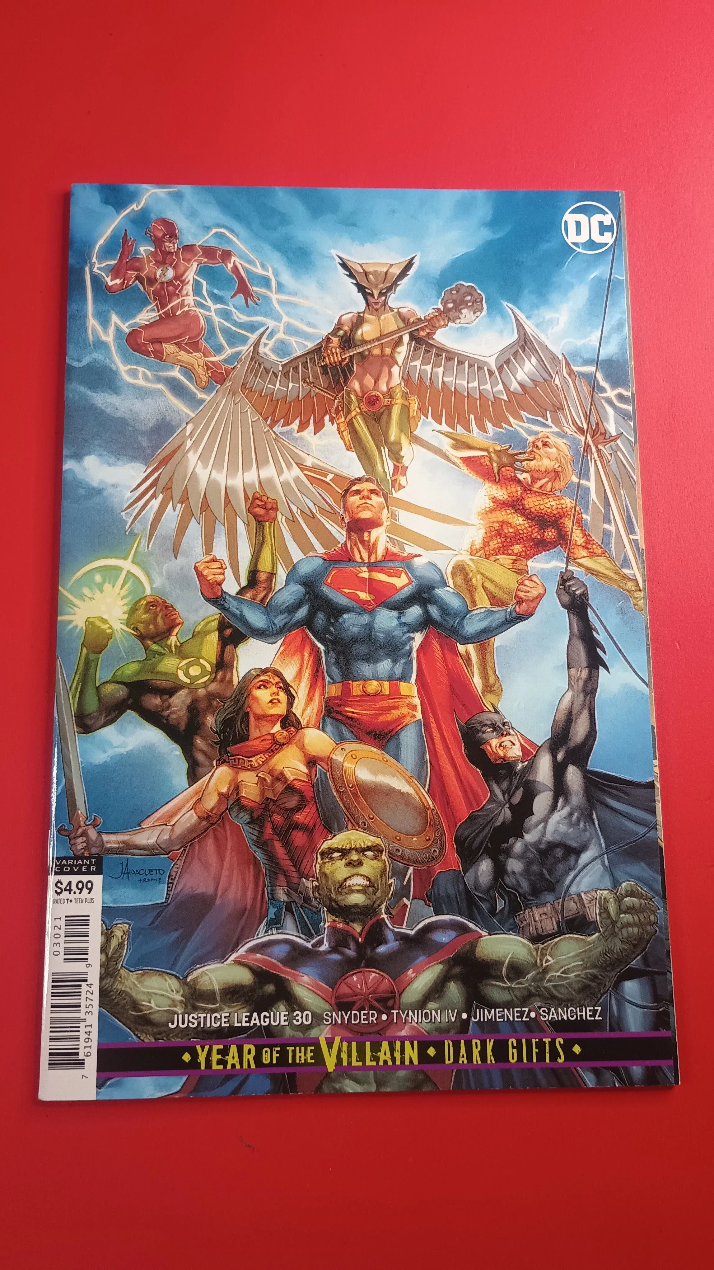 Product image for Justice League #30 Jay Anacleto Cover 