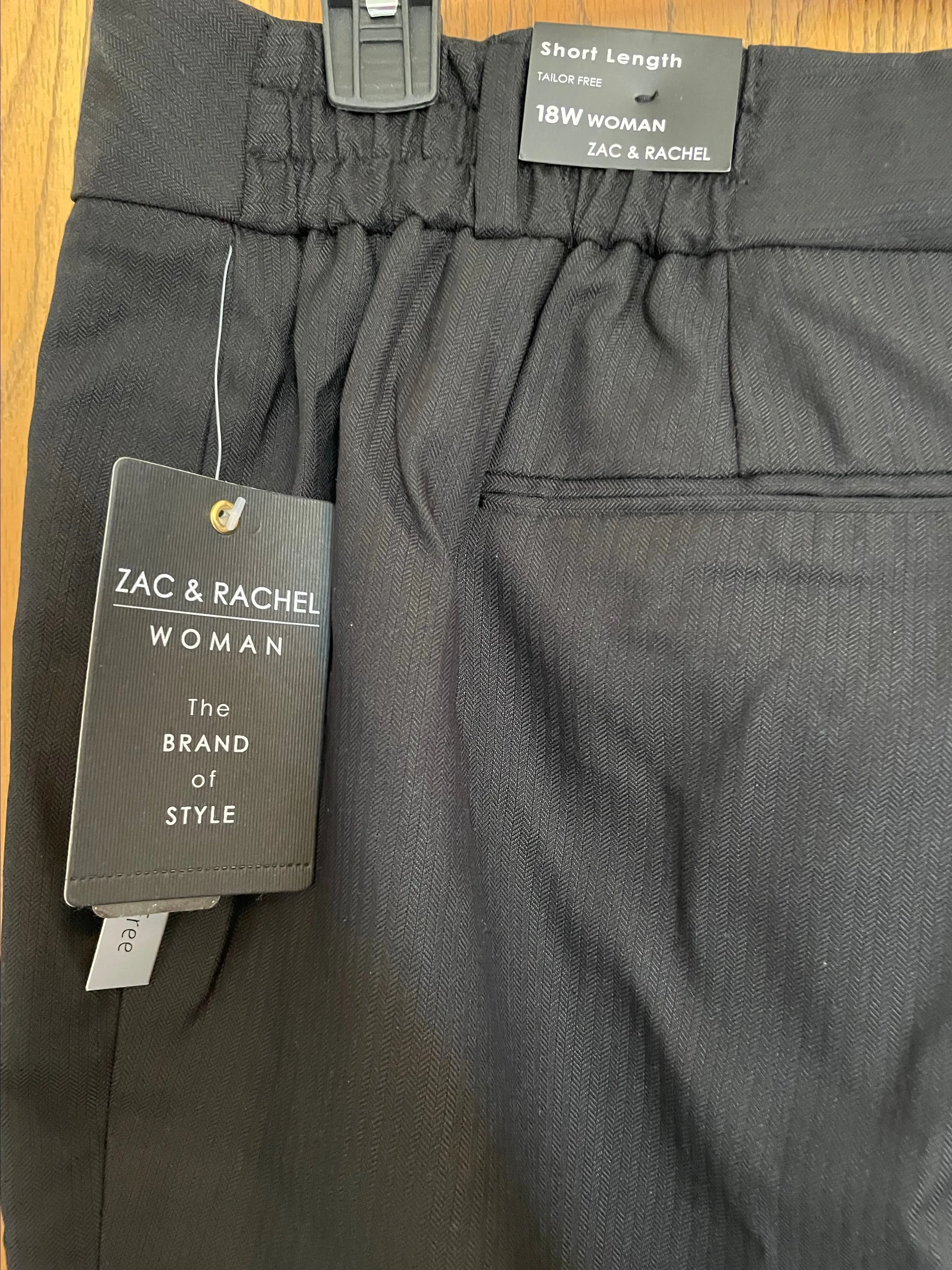 Product image for NWT Zac and Rachel Woman Black/Grey dress pants