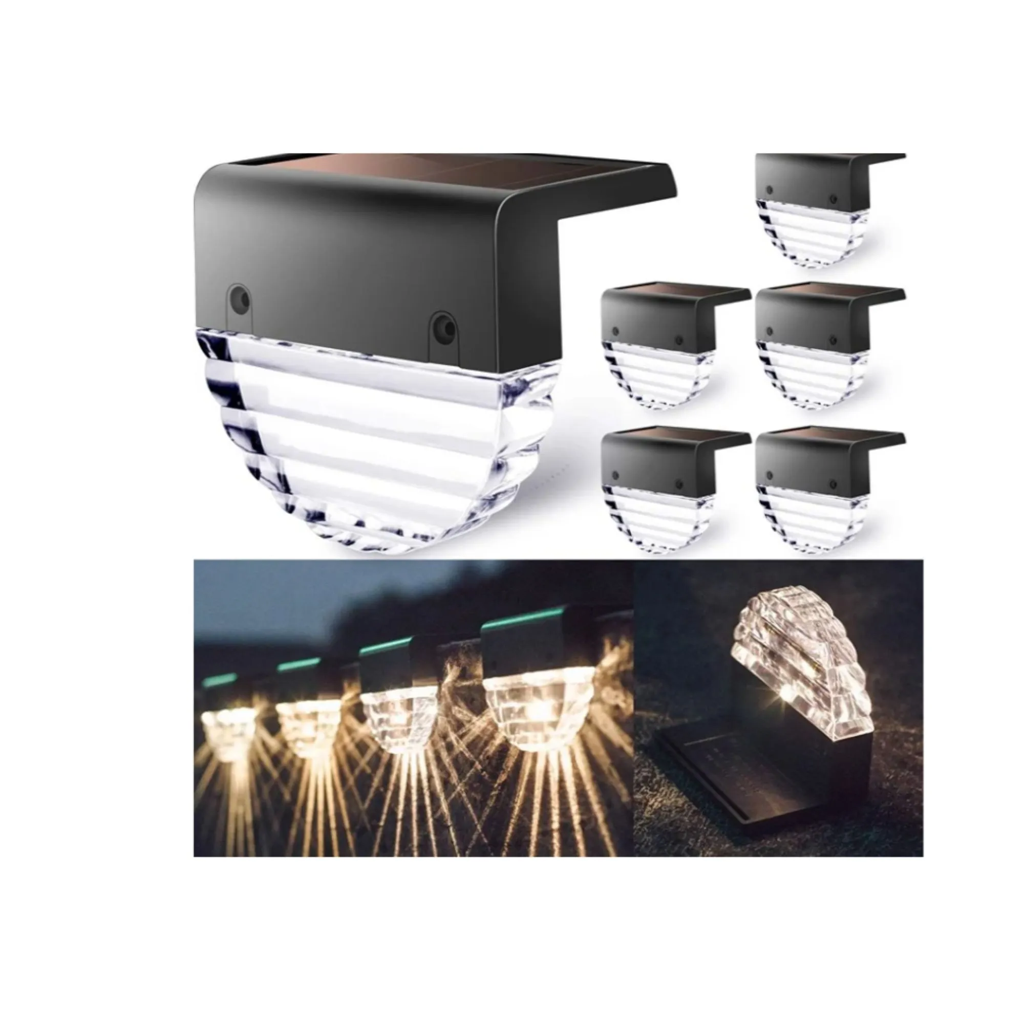 Product image for TIJNN Solar Deck Lights, Outdoor Lighting Backyard Decor Outside Step Lights