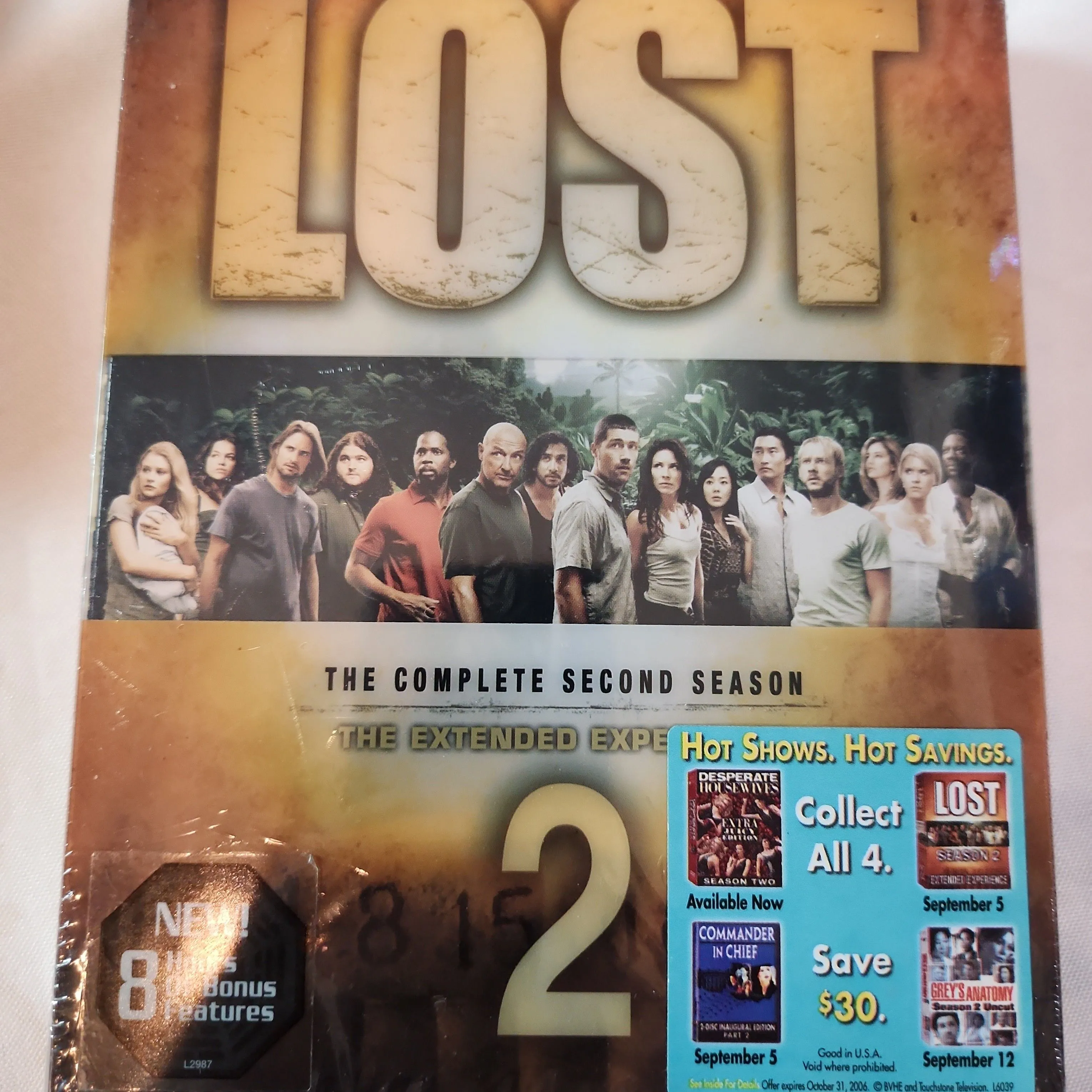 Product image for DVD Lost: The Complete 2nd Season! Factory Sealed!