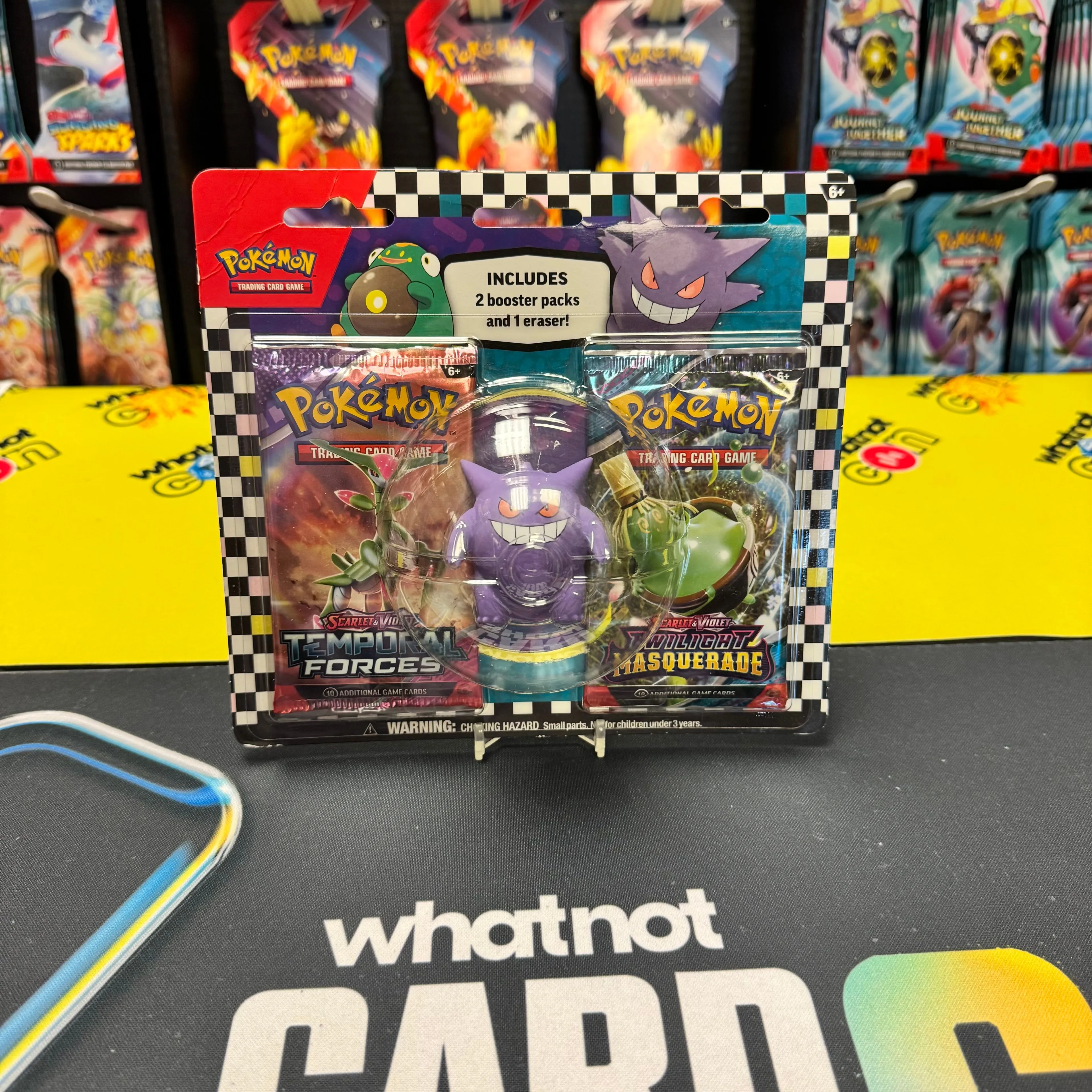 Collector Eraser With Cards : Back To School Eraser Blister - Gengar Eraser  With 2 Booster Packs Pokmon TCG