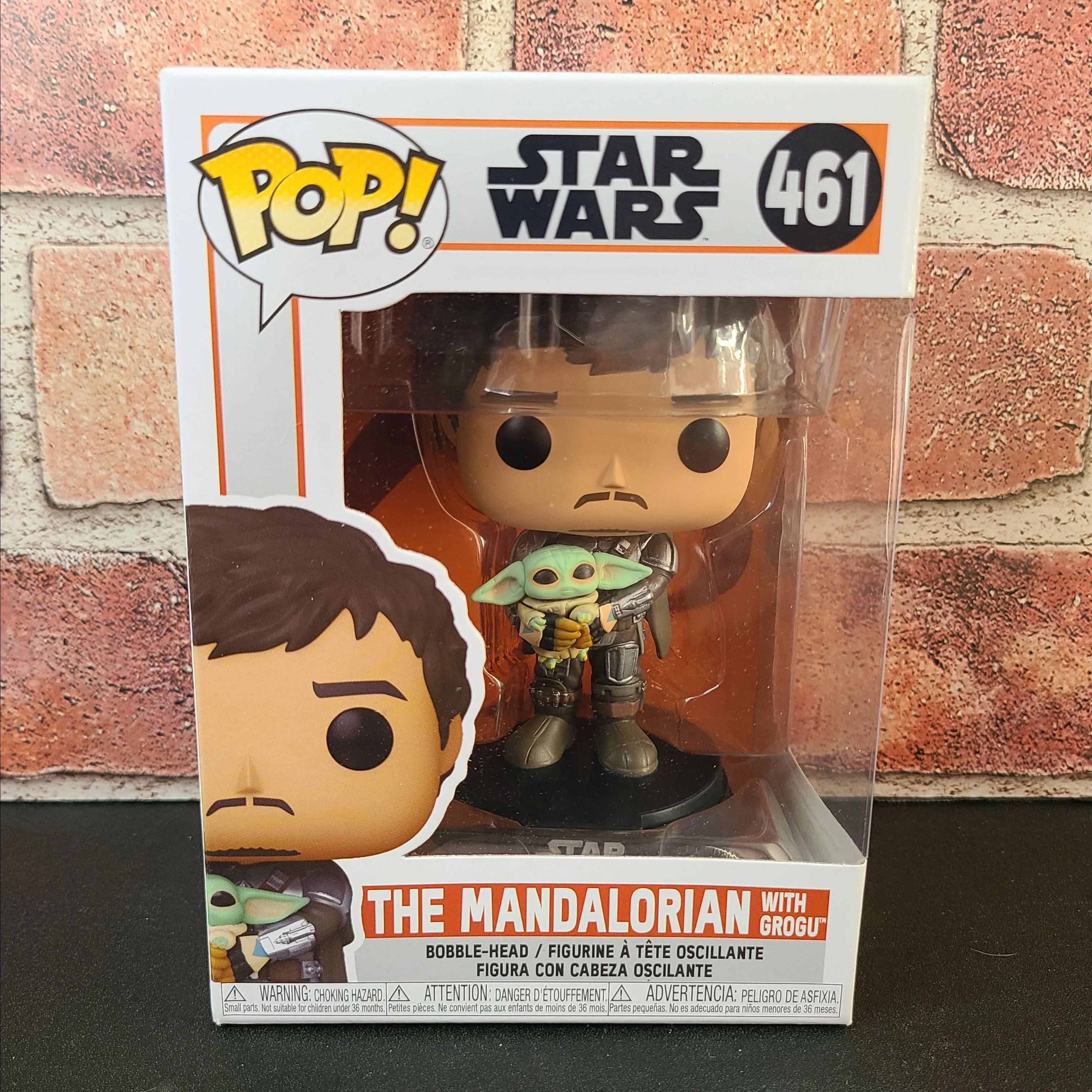 Product image for Funko Pop! #461 - The Mandalorian with Grogu - Star Wars - Common