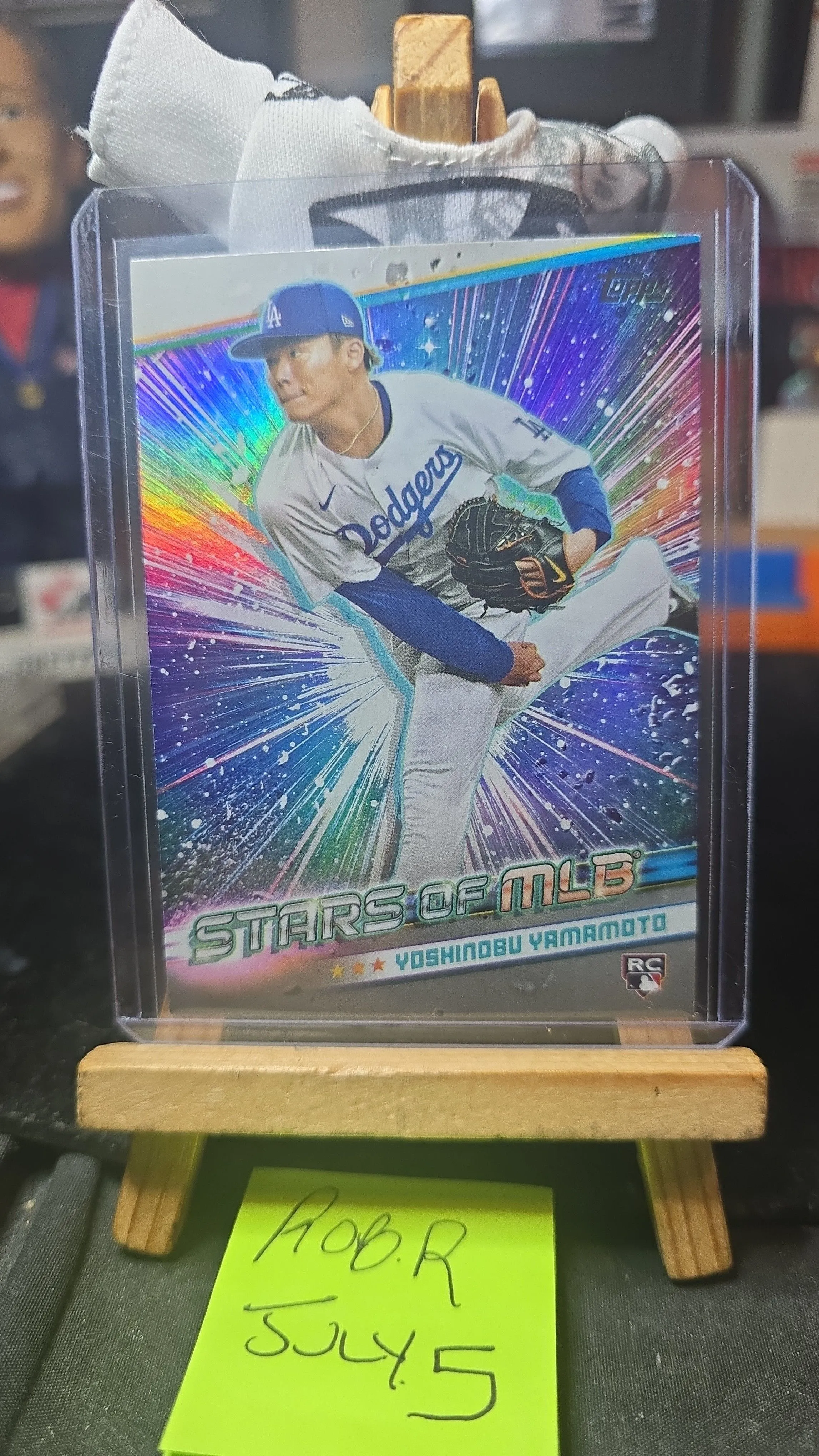 Product image for 2024 topps stars of the MLB YOSHINOBU YAMAMOTO RC