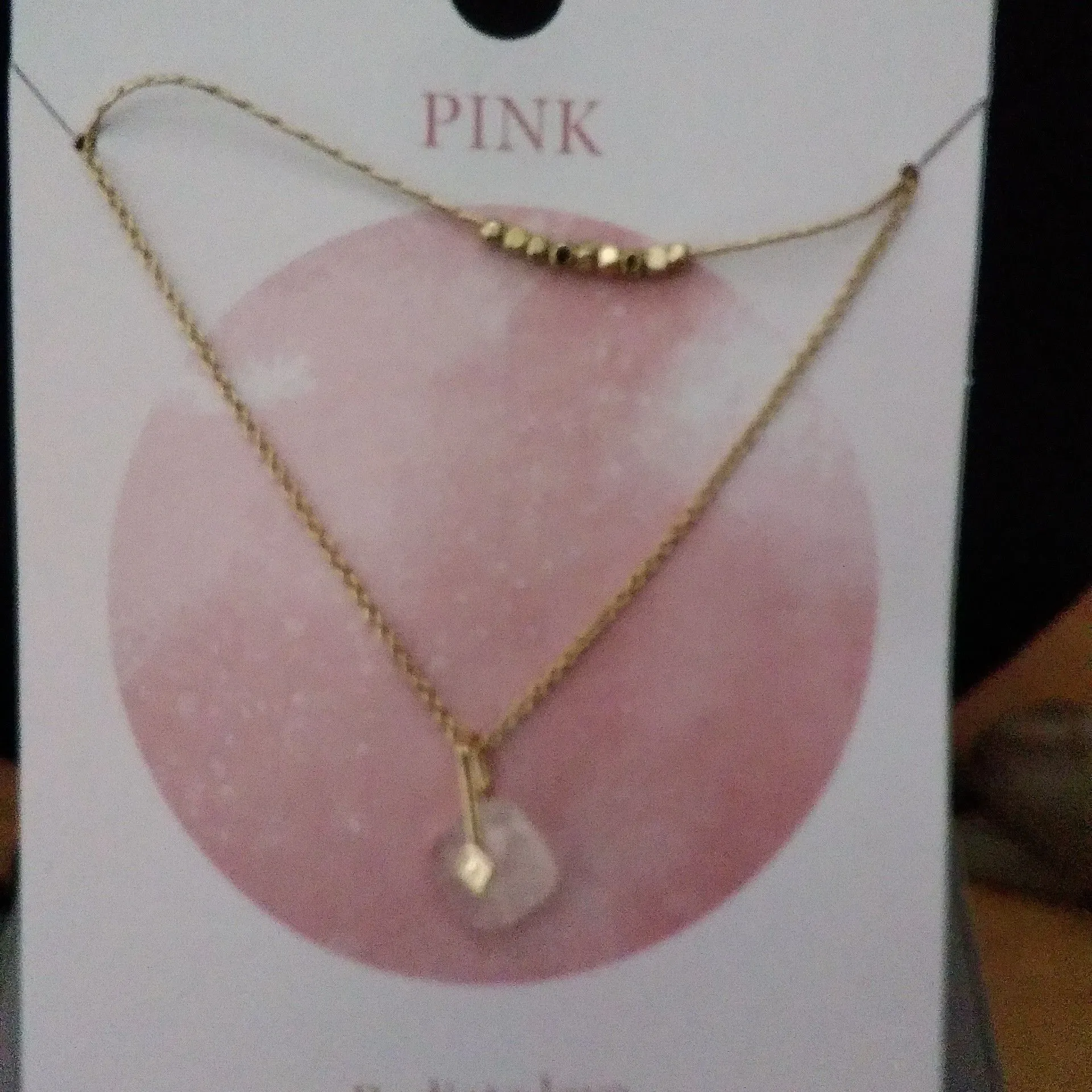 Product image for Dainty Rose quartz necklace