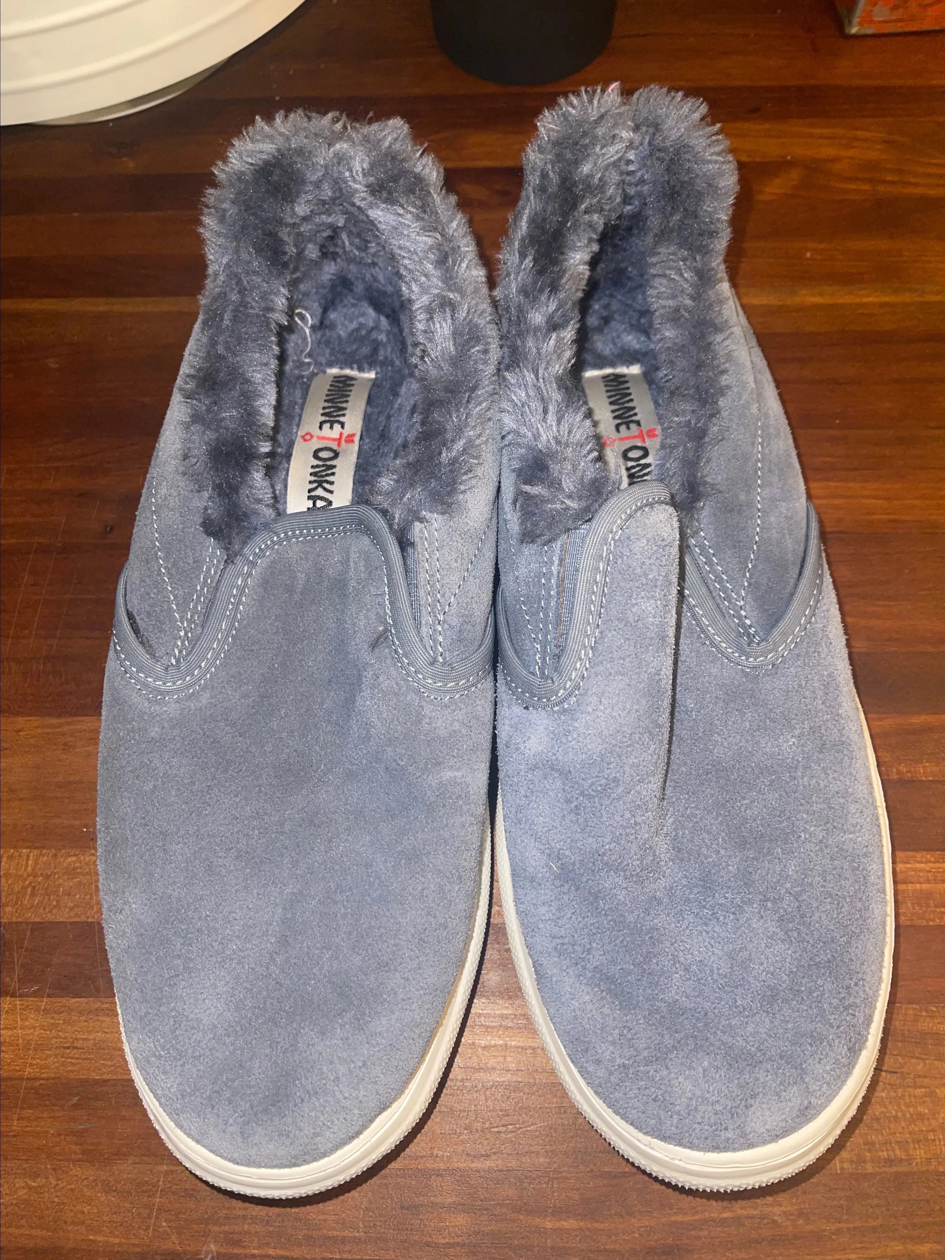 Product image for Minnetonka Blue Slip Ons