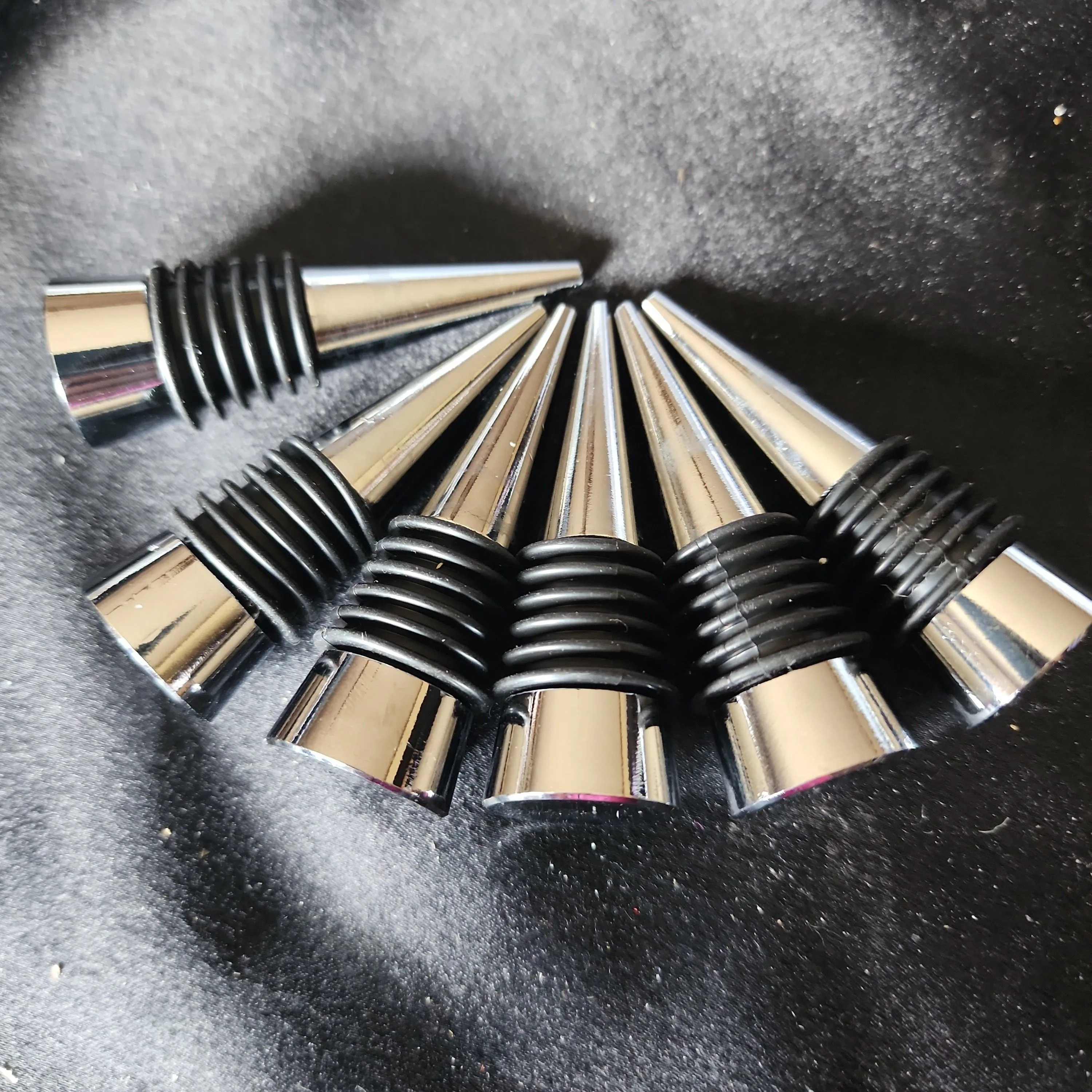 Product image for Misc #05G: 6 Wine Bottle Stoppers,  flat on top to add your own bling