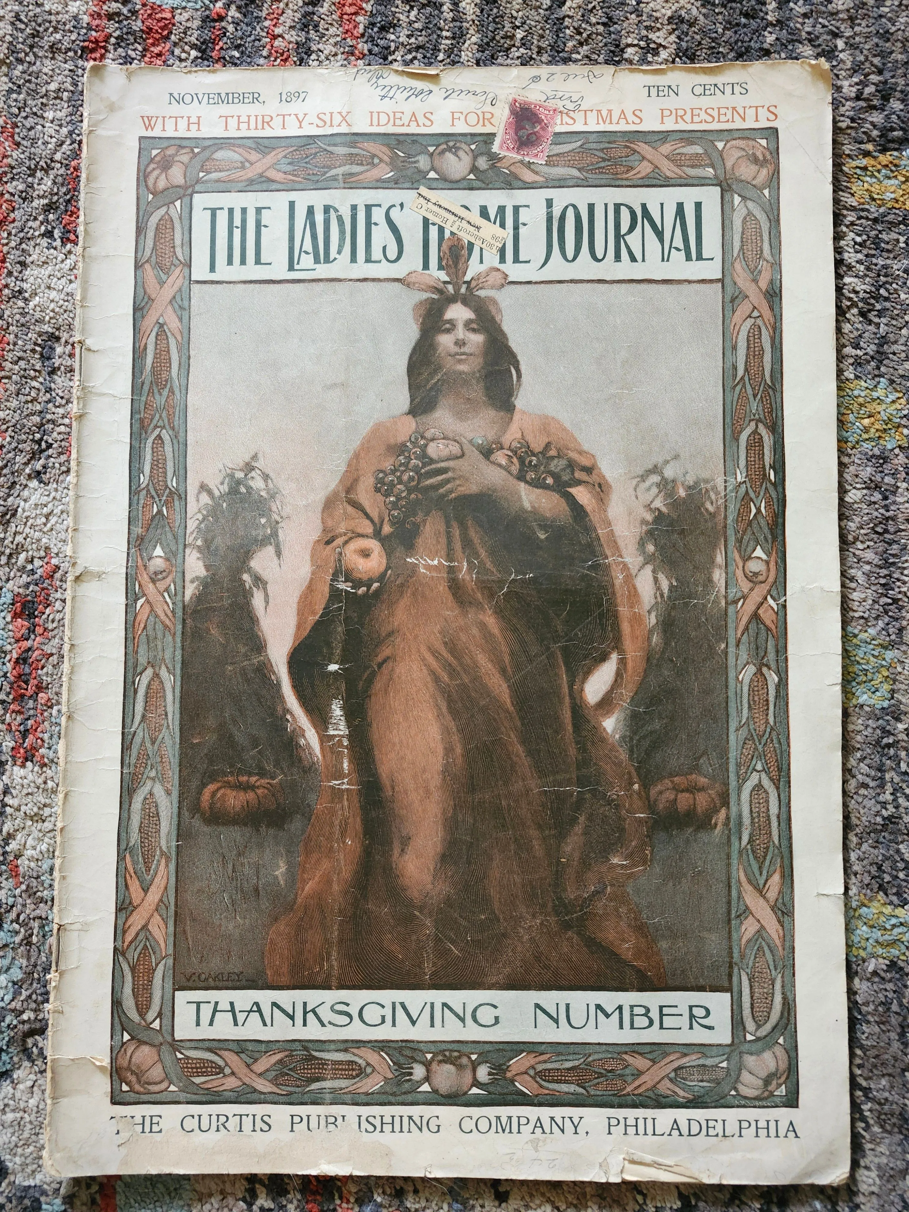 Product image for antique nov. 1897 the ladies home journal magazine 