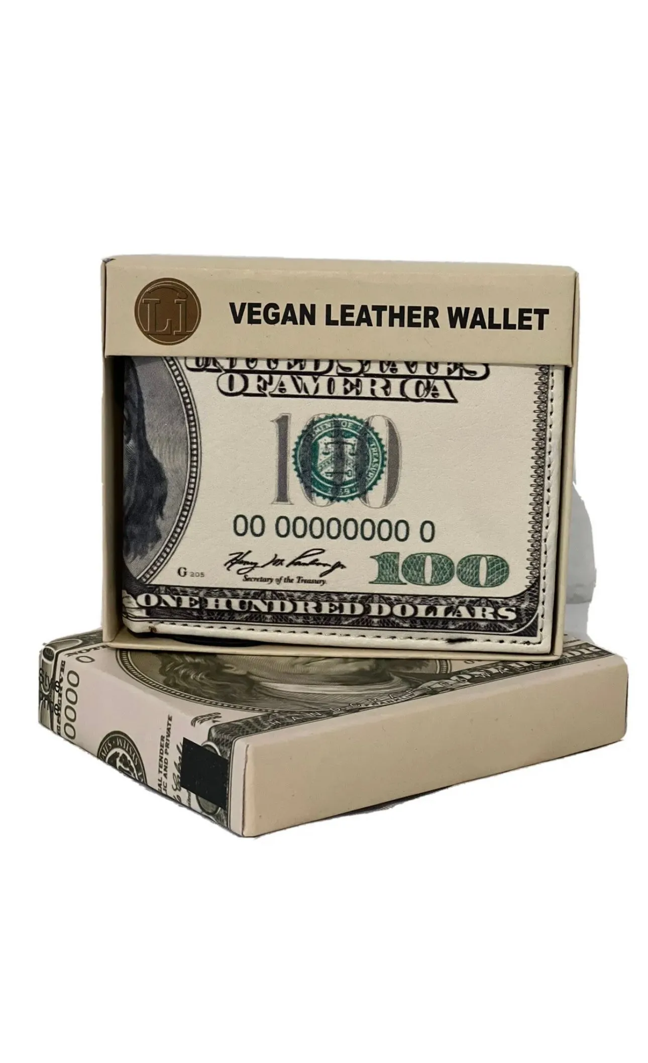Product image for Mens USA New $100 Dollar Bill Wallet Credit Card Holder and ID Display