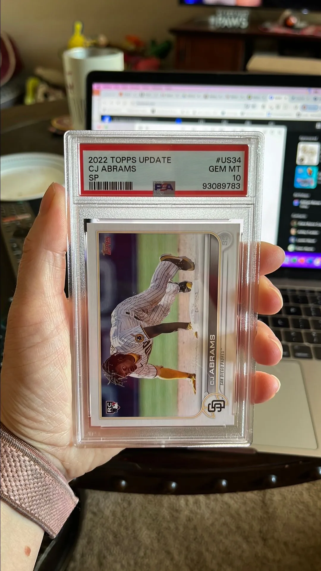 Product image for 2022 Topps Update Cj Abrams US34 Sp PSA GEM MT 10