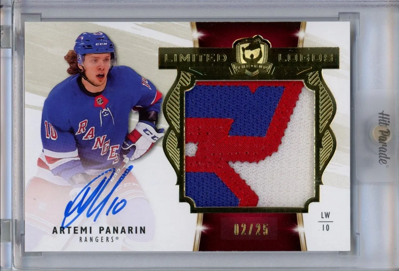 Product image for 2019-20 UD The Cup Artemi Panarin 1st Yr Rangers Patch AUTO 2/25