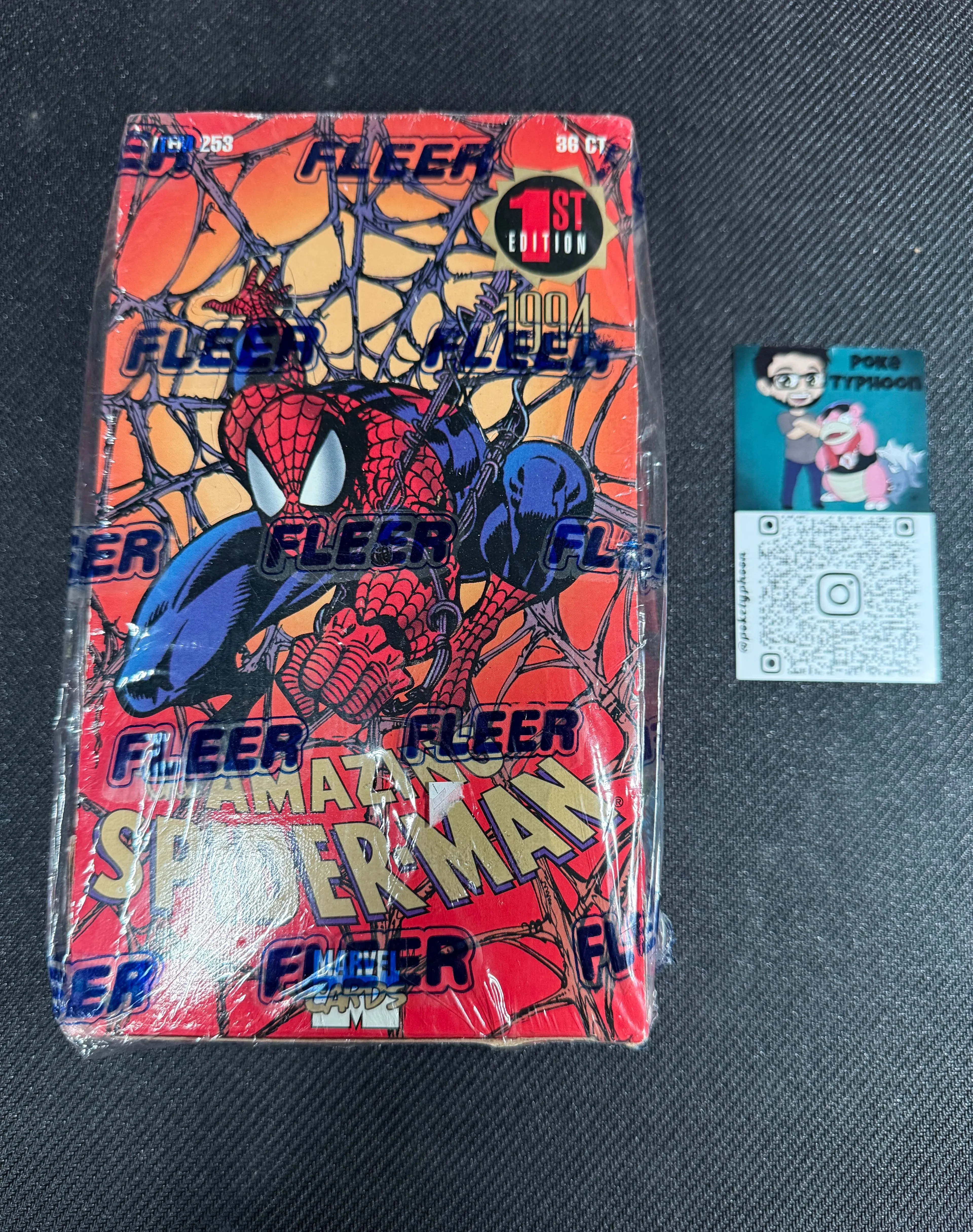 Product image for Amazing Spider-Man 1994 1st Edition Fleer Factory Sealed 36 Count Marvel Cards