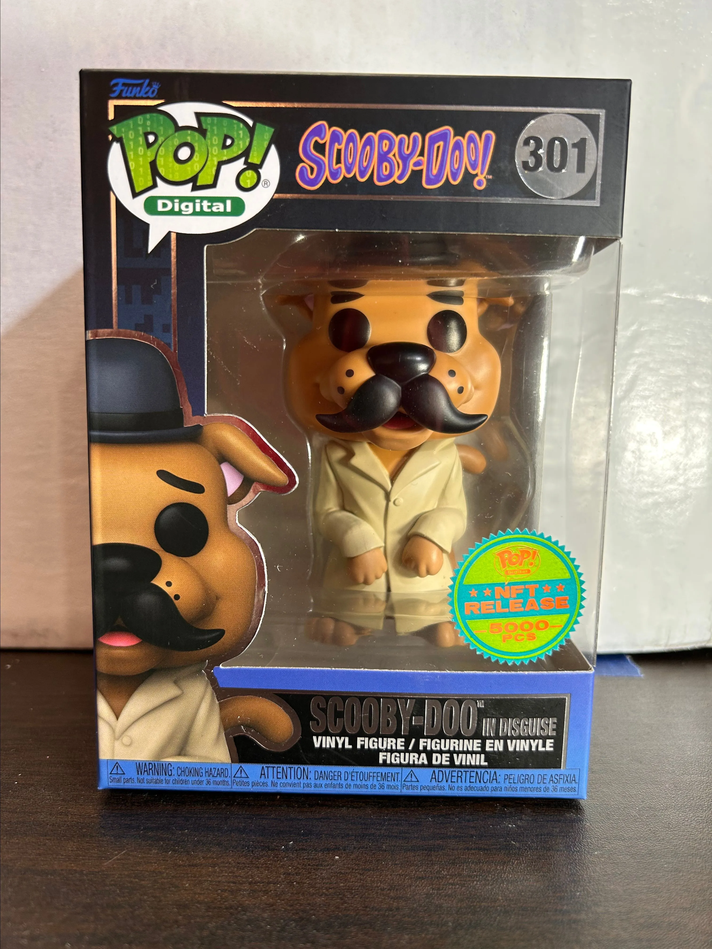 Product image for Scooby-Doo In Disguise 1 / 5,000 Pieces Digital Funko Pop 301 With Protector