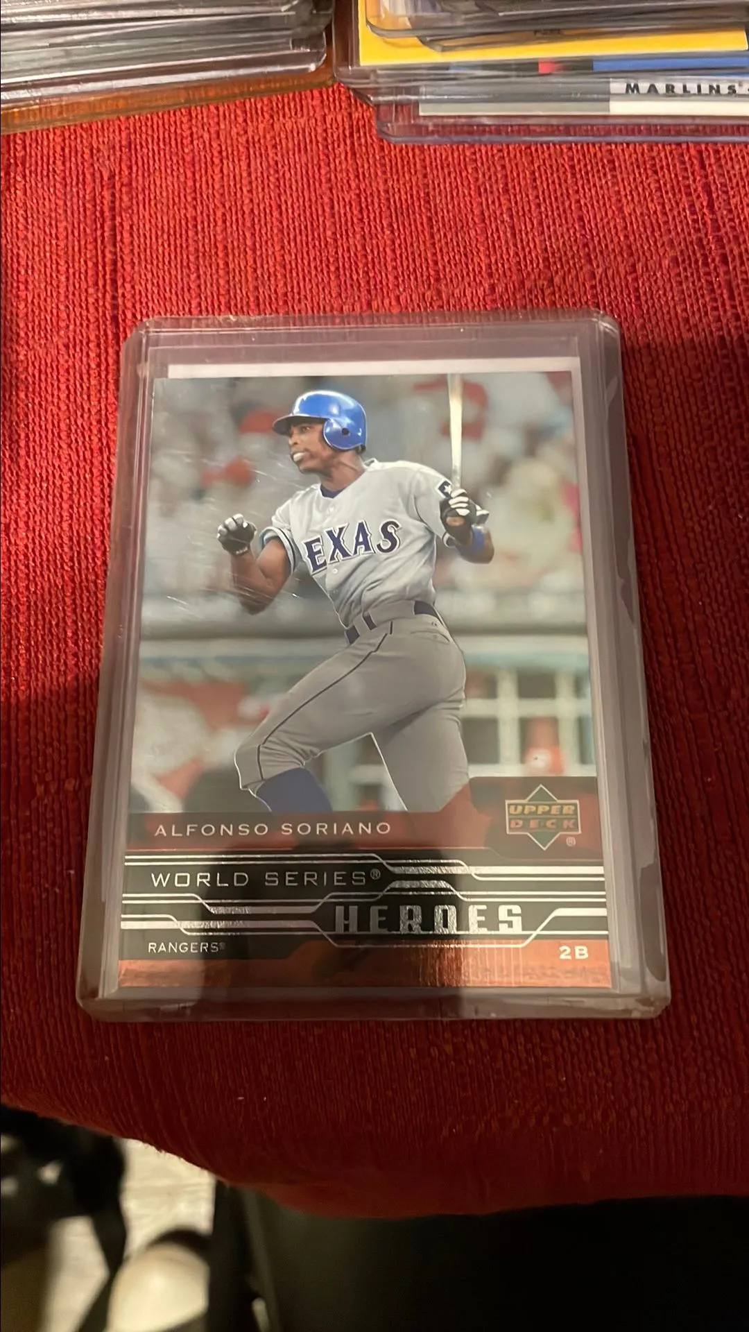 Product image for Upper deck World Series heroes Alfonso Soriano foil