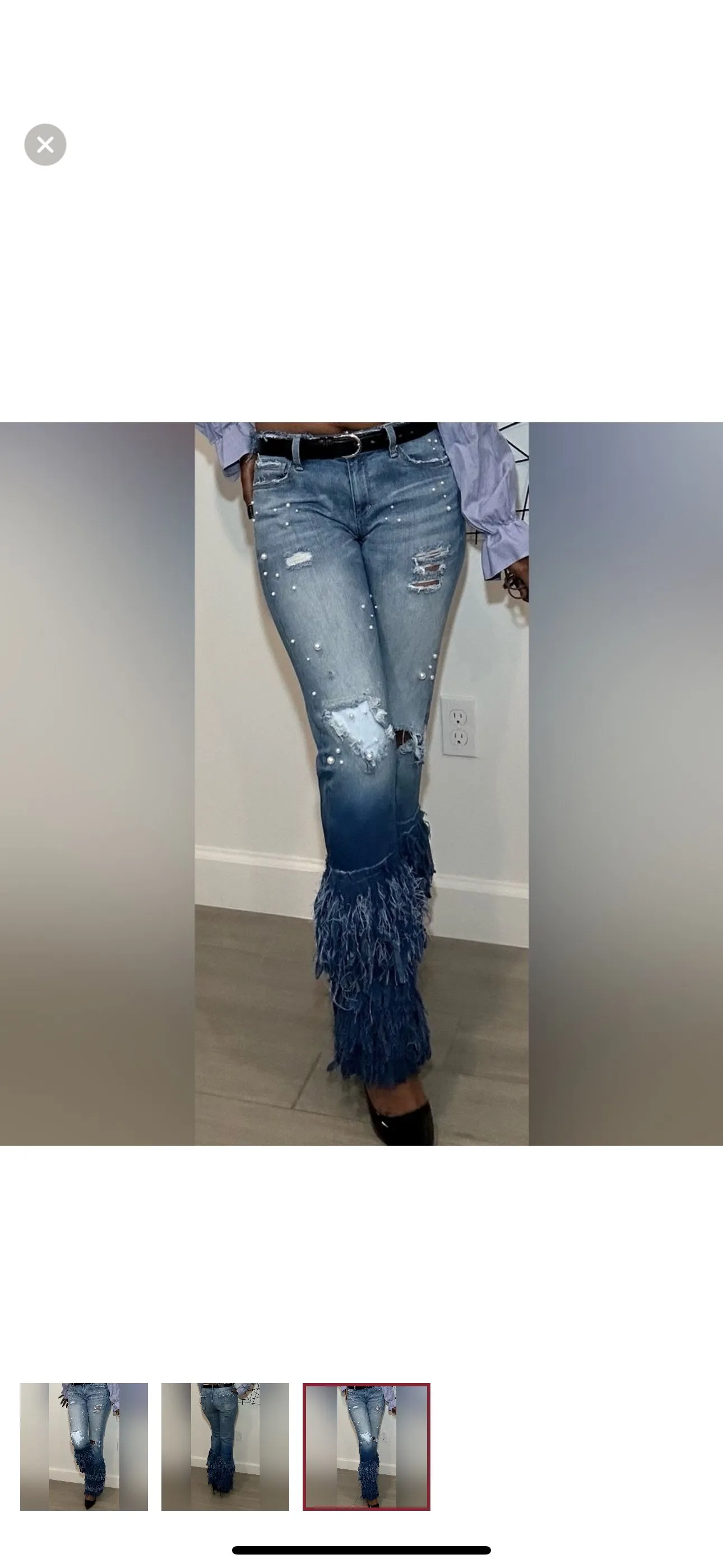 Product image for SOLD! Custom layered jeans