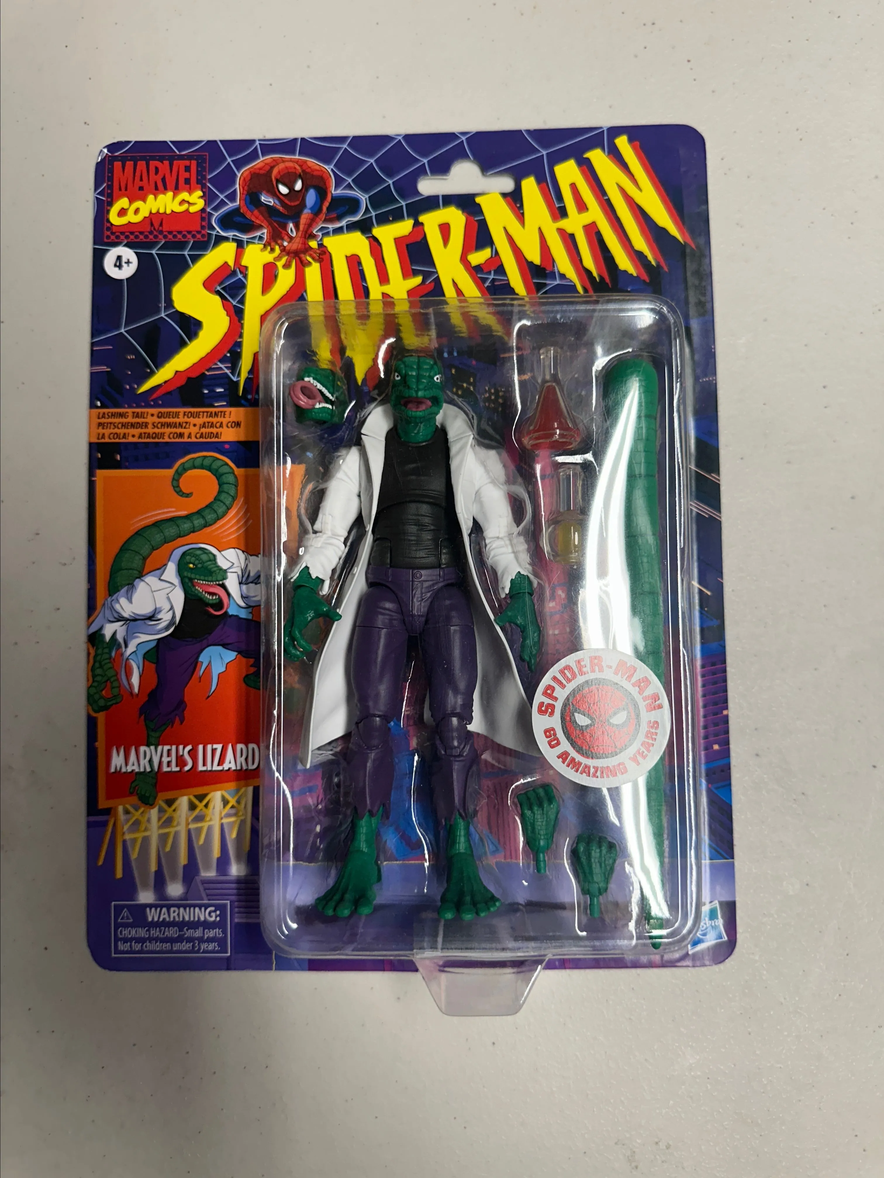 Spider Man Retro Lizard Figure 1994 Toybiz Spider-Man The Animated