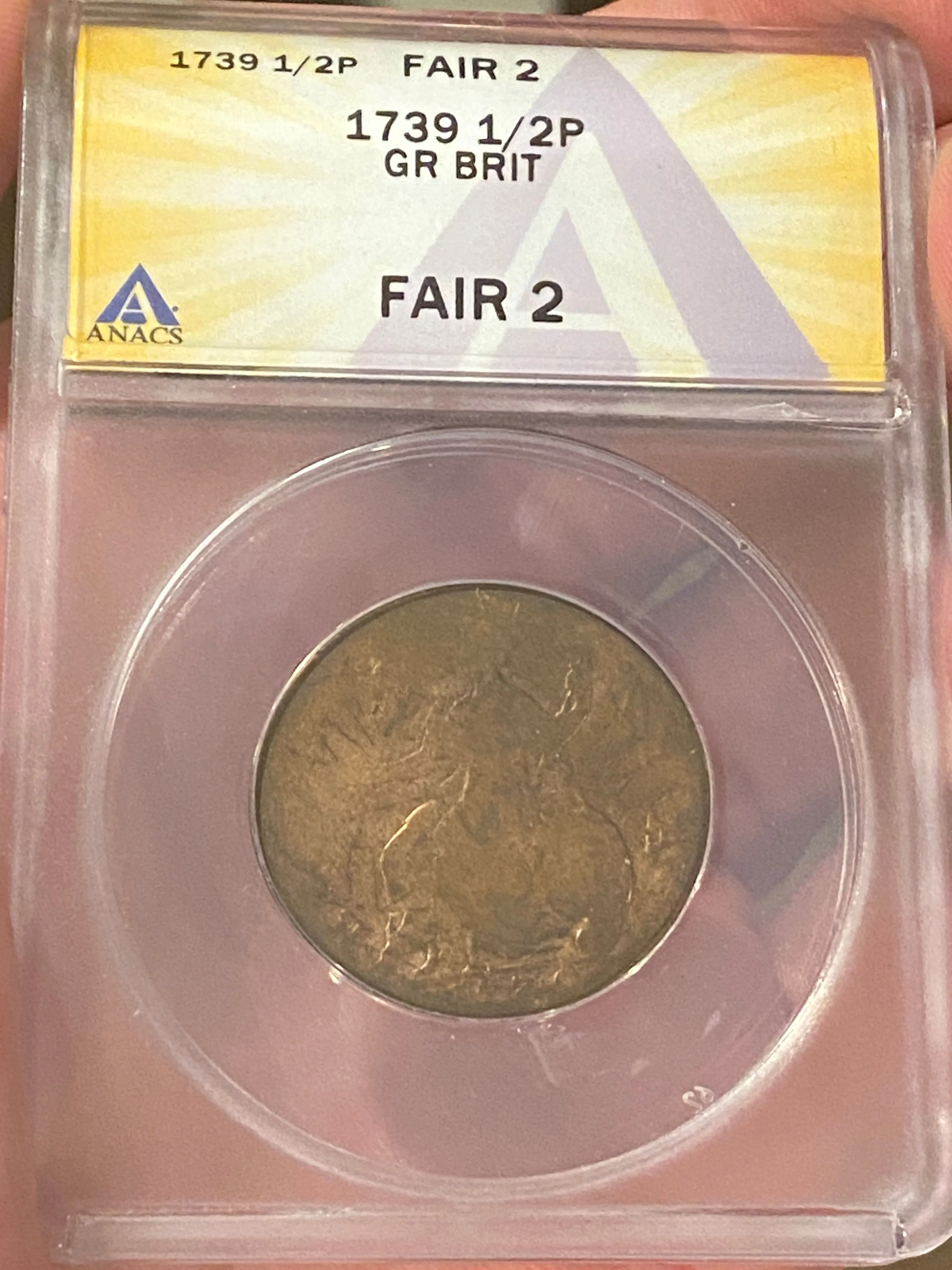 Product image for 1739 1/2P Great Britain Fair 2