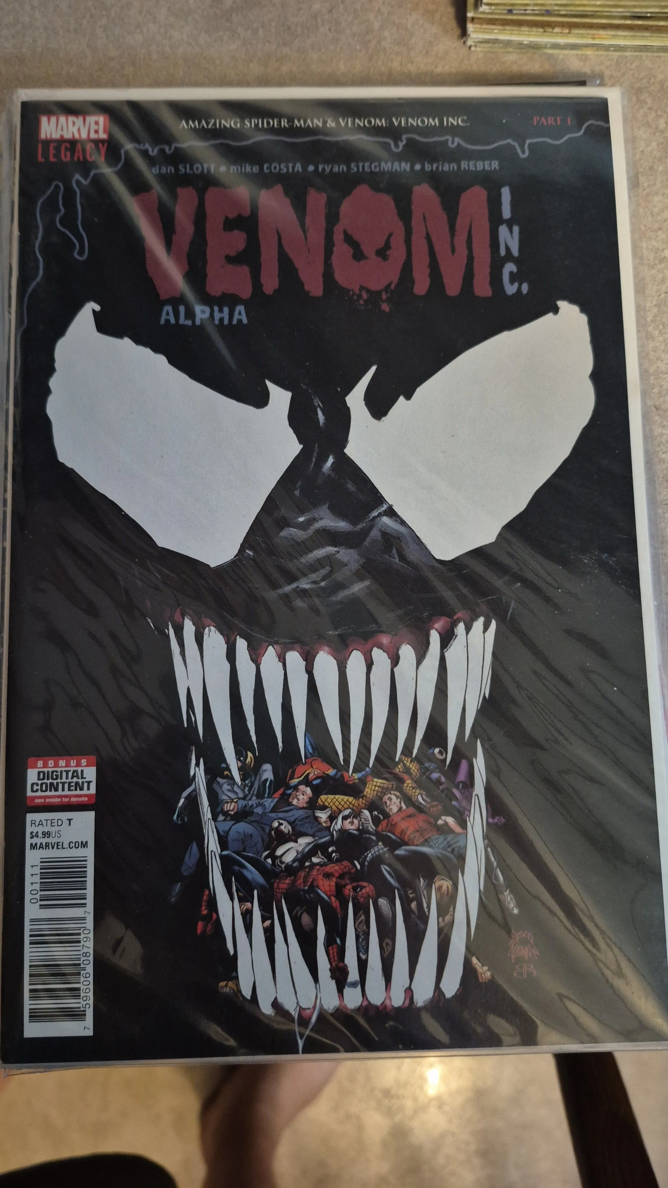 Product image for VENOM INC ALPHA #1 MARVEL 1st Agent Anti-Venom
