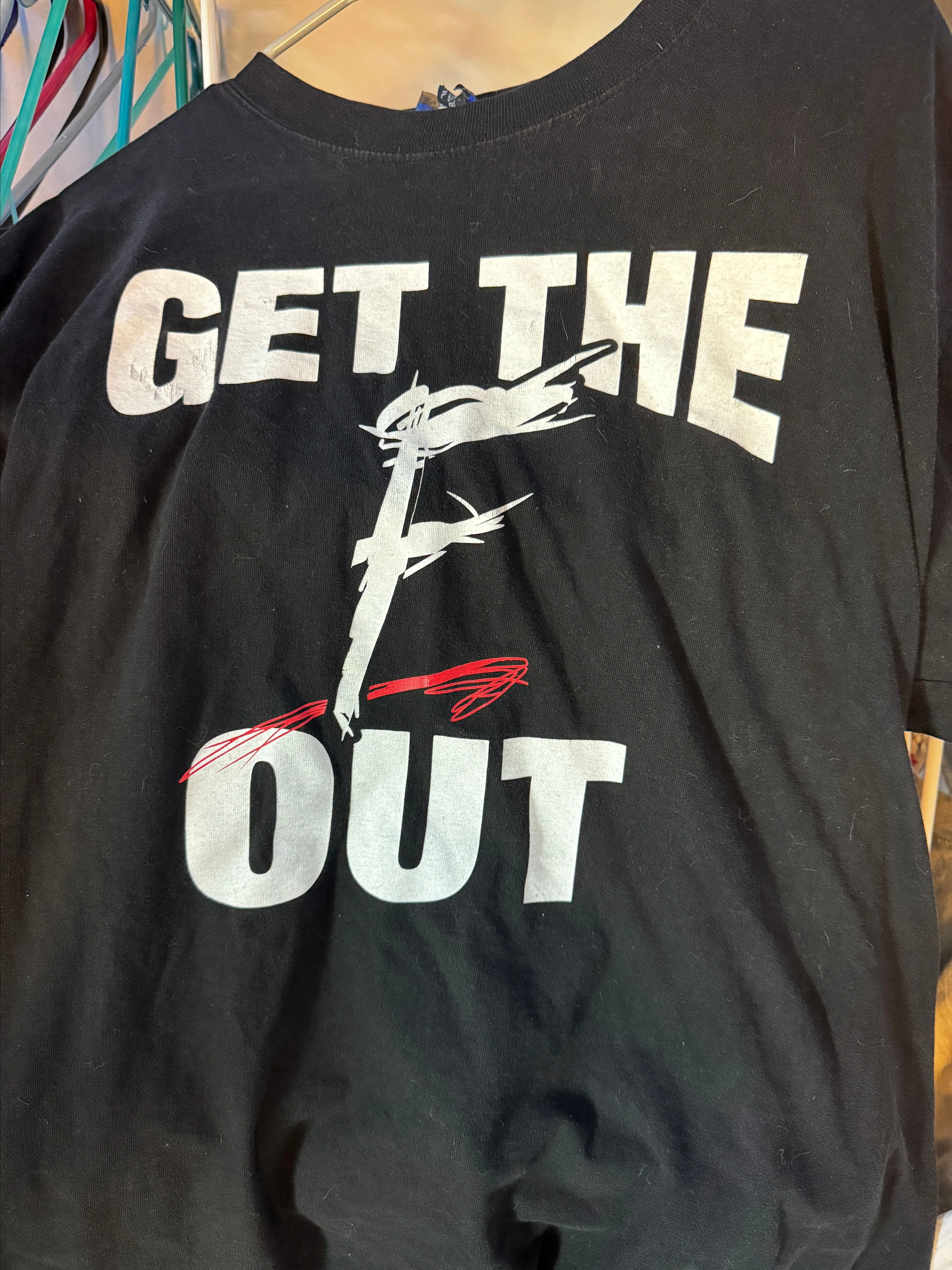 Product image for WWE "Get the F out" wrestling tee