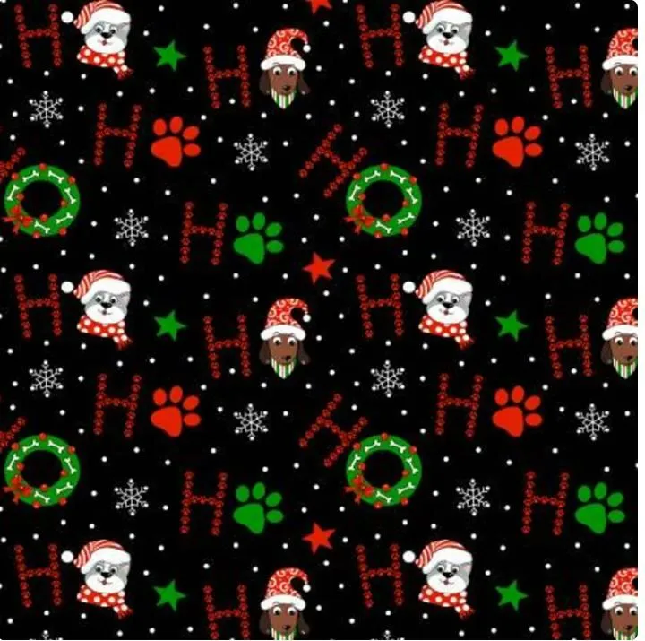 Product image for Yule Cool by Freckle and Lollie Merry Woofmas - By the Yard