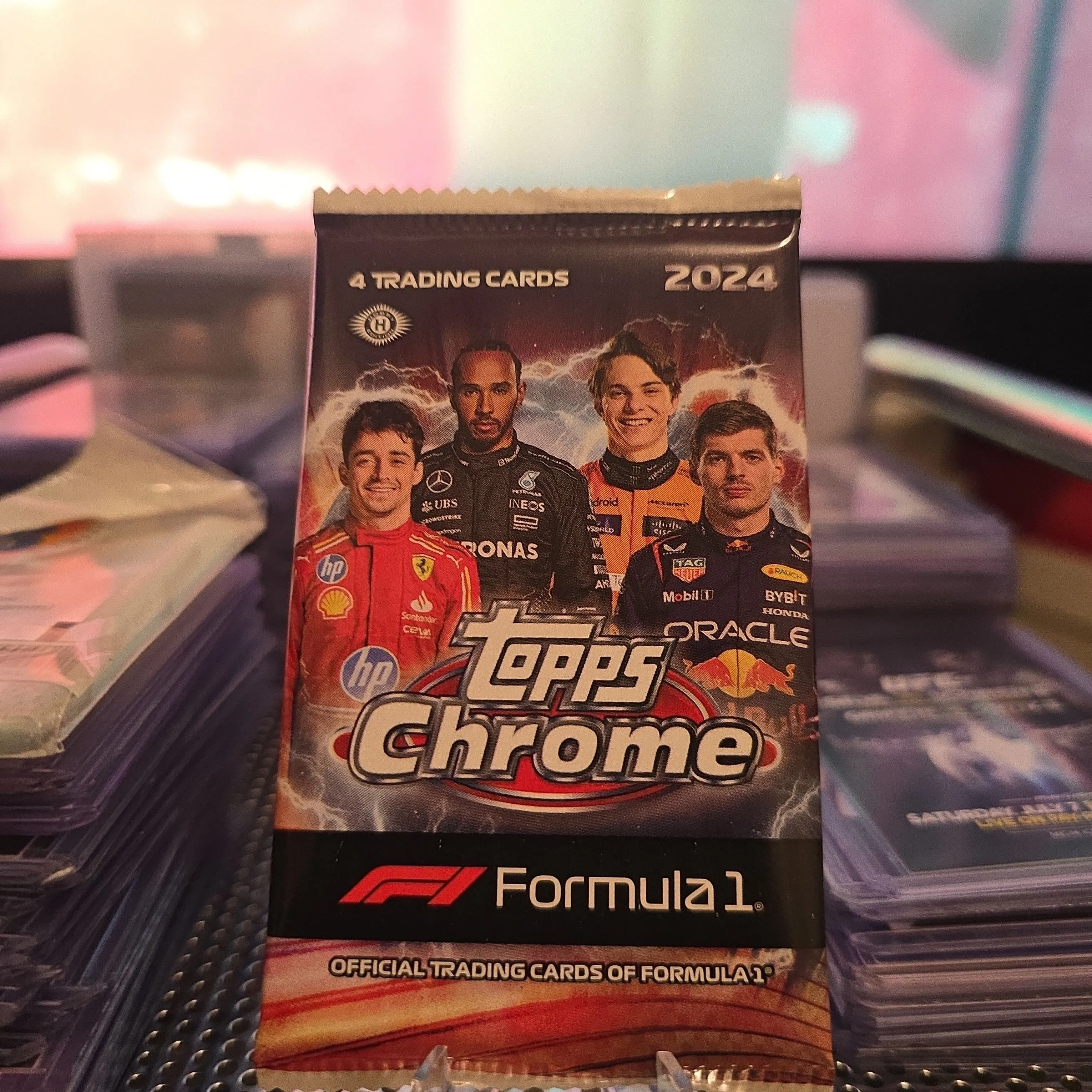 Product image for (1) 2024 Topps Chrome Formula 1 F1 Hobby Lite Factory Sealed Pack