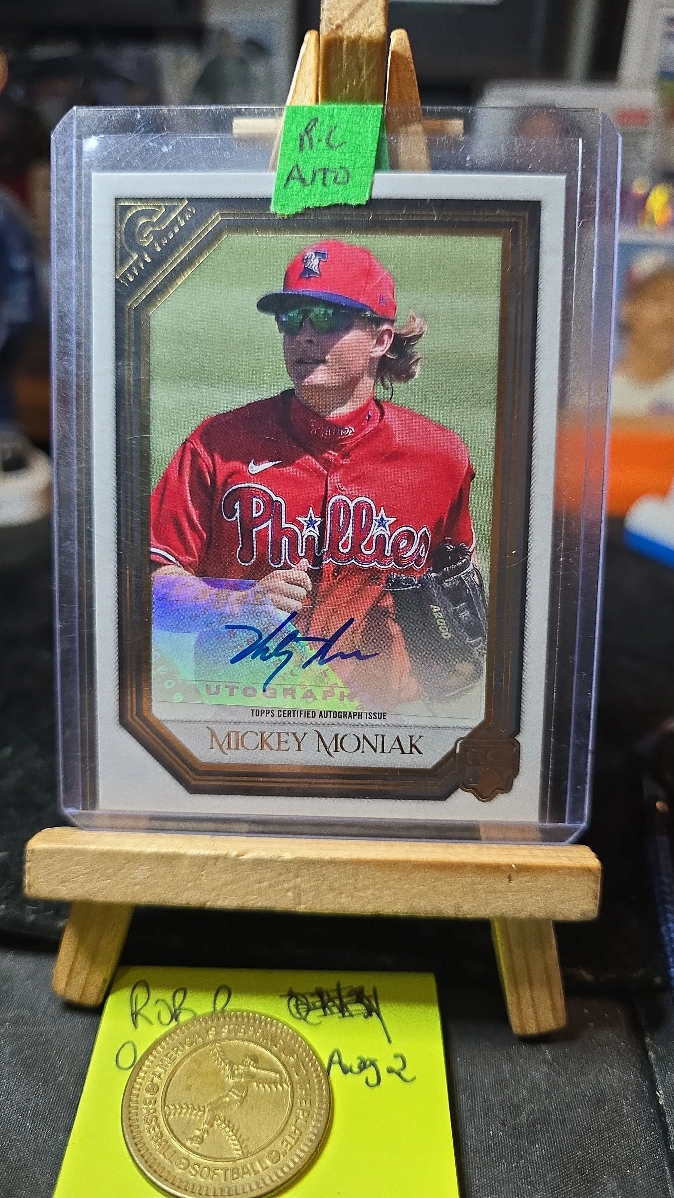 Product image for 2021 topps gallery MICKEY MONIAK RC auto