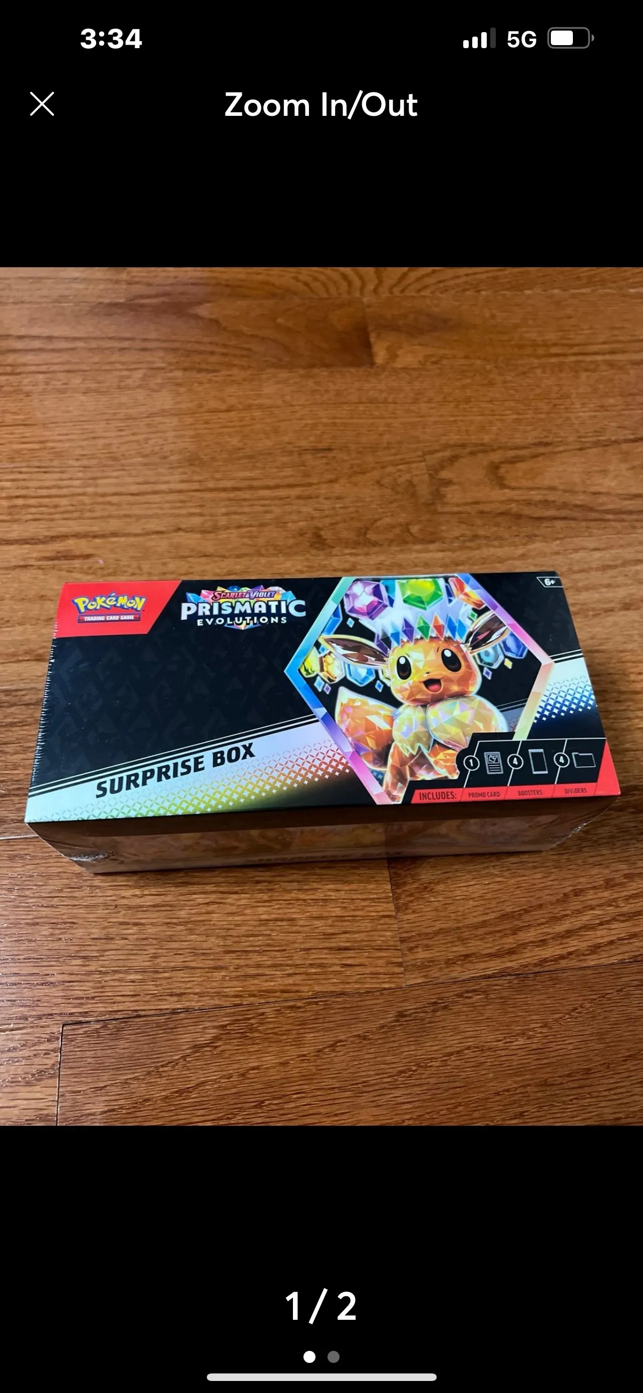 Product image for Pokemon Prismatic Evolutions Surprise Box (Factory Sealed) - Brand New