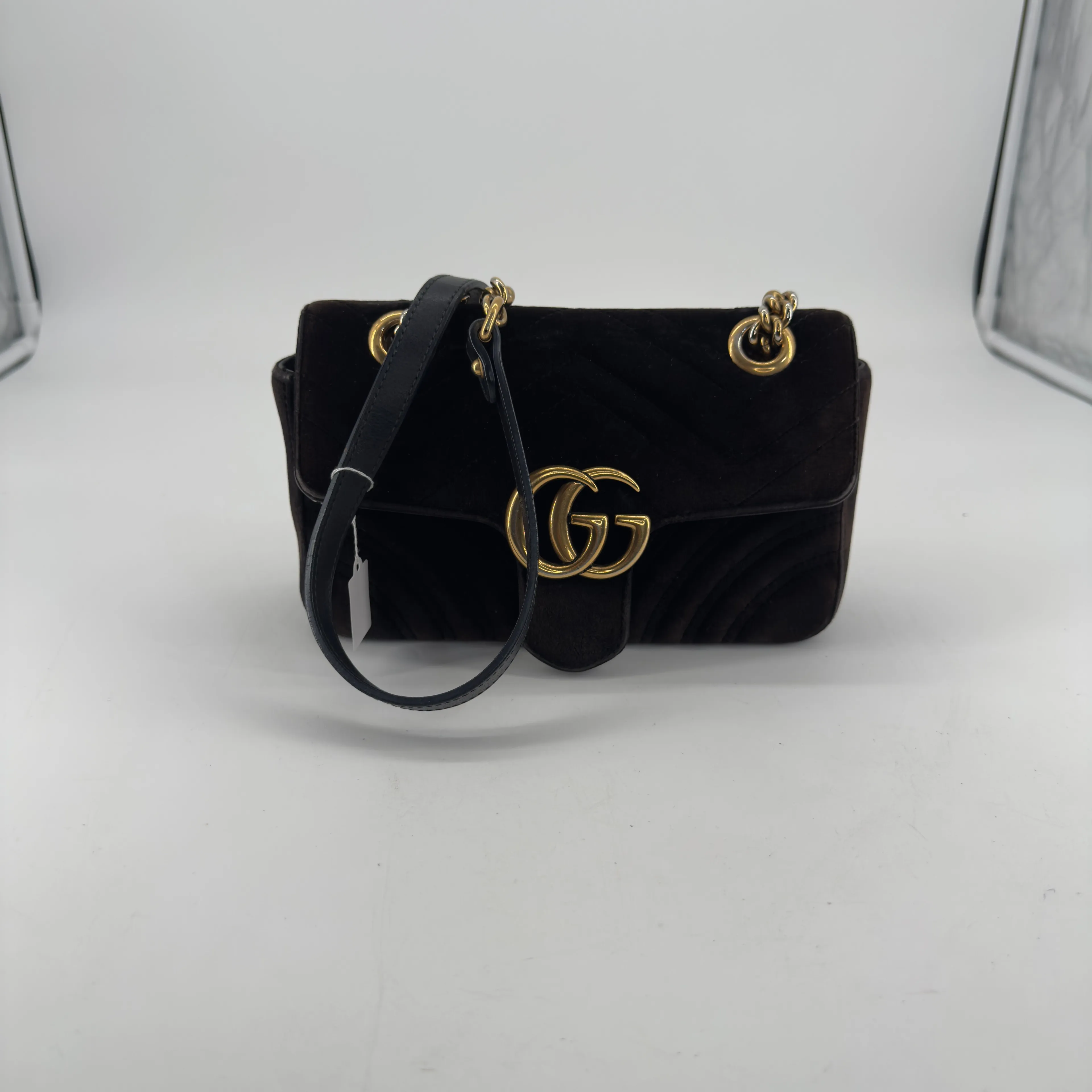 Product image for 1035 🖤👜✨ Gucci GG Marmont Velvet Shoulder Bag – Classic Elegance with Iconic GG