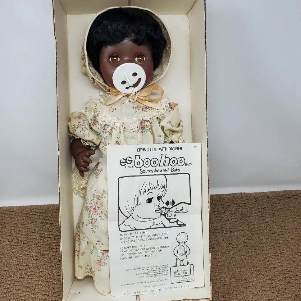 Product image for VTG RARE African American Boo Hoo Doll Original Box & Clothes 16.5" 60s