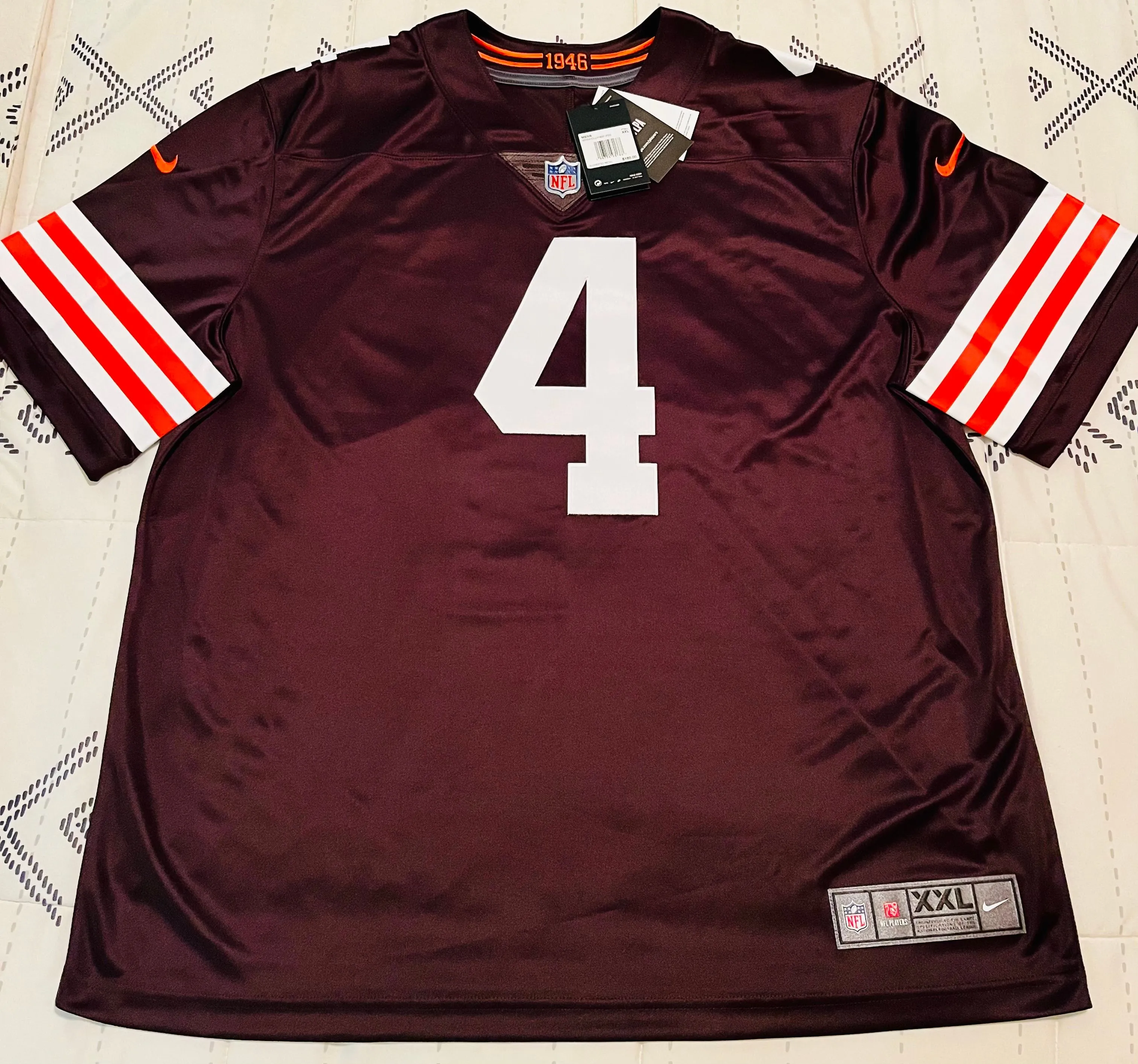 NWT Stitched Nike Vapor Limited Deshaun Watson Cleveland Browns