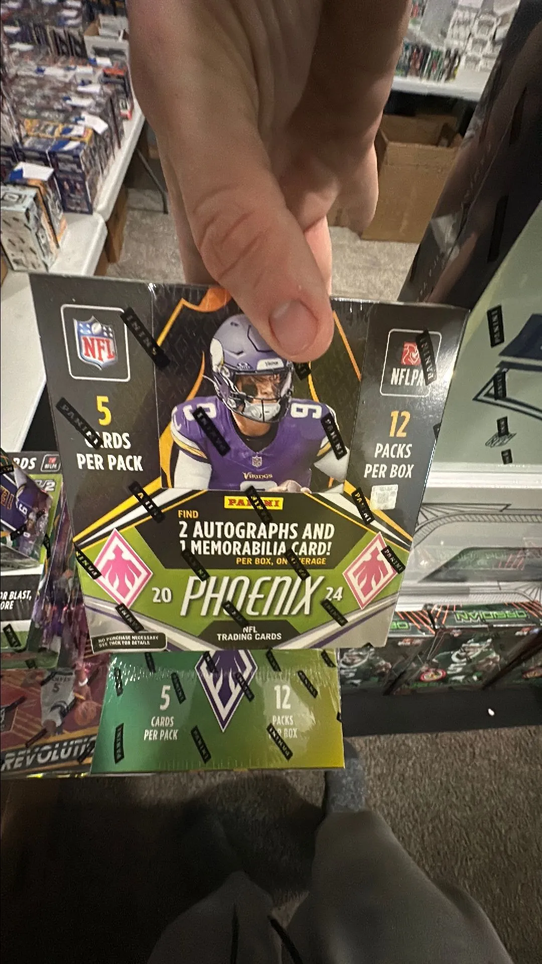 Product image for ( 1 ) 2024 Panini Phoenix Football Hobby Box Sealed 3 Hits Per