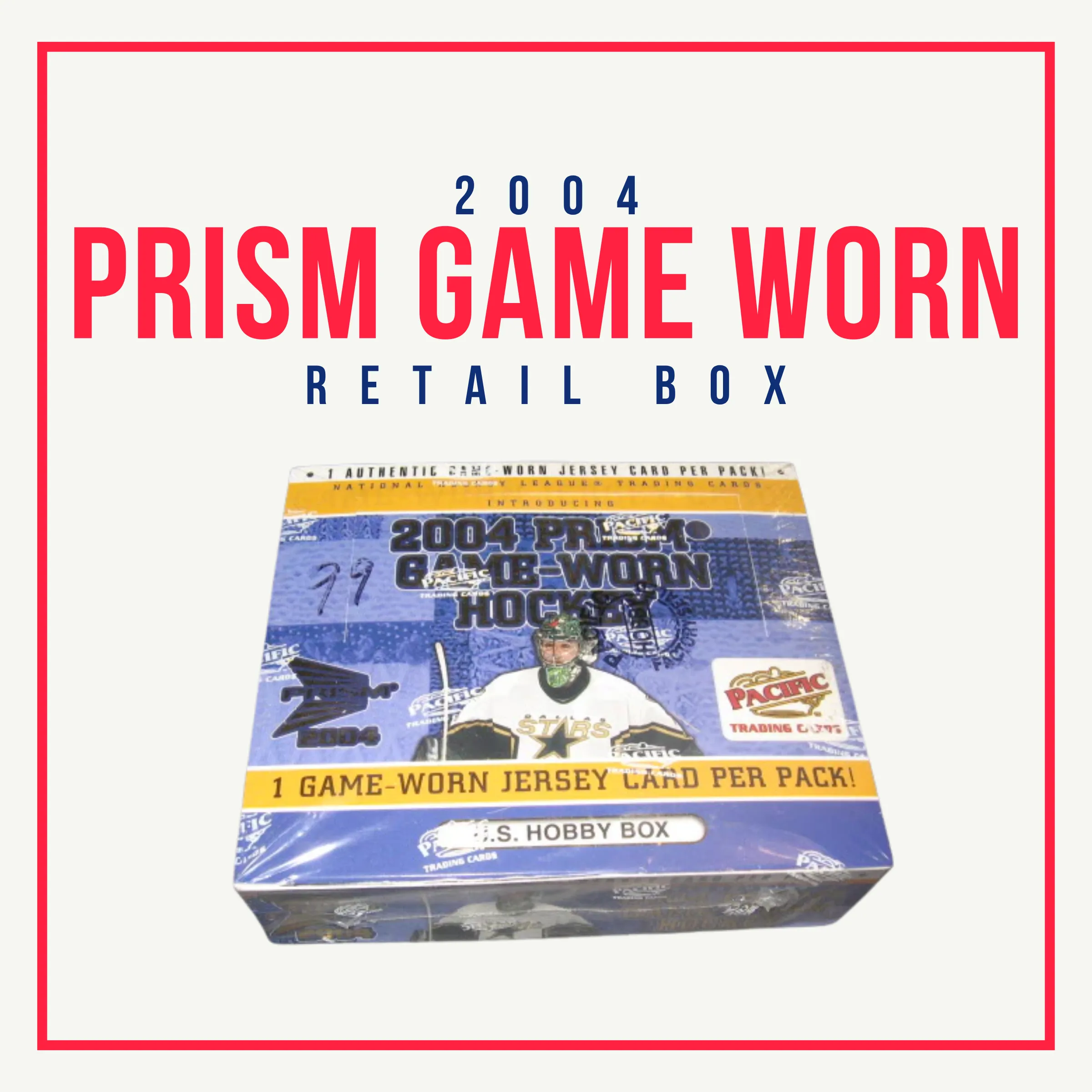 Product image for 2004 Prism Game Worn Hockey Retail Box