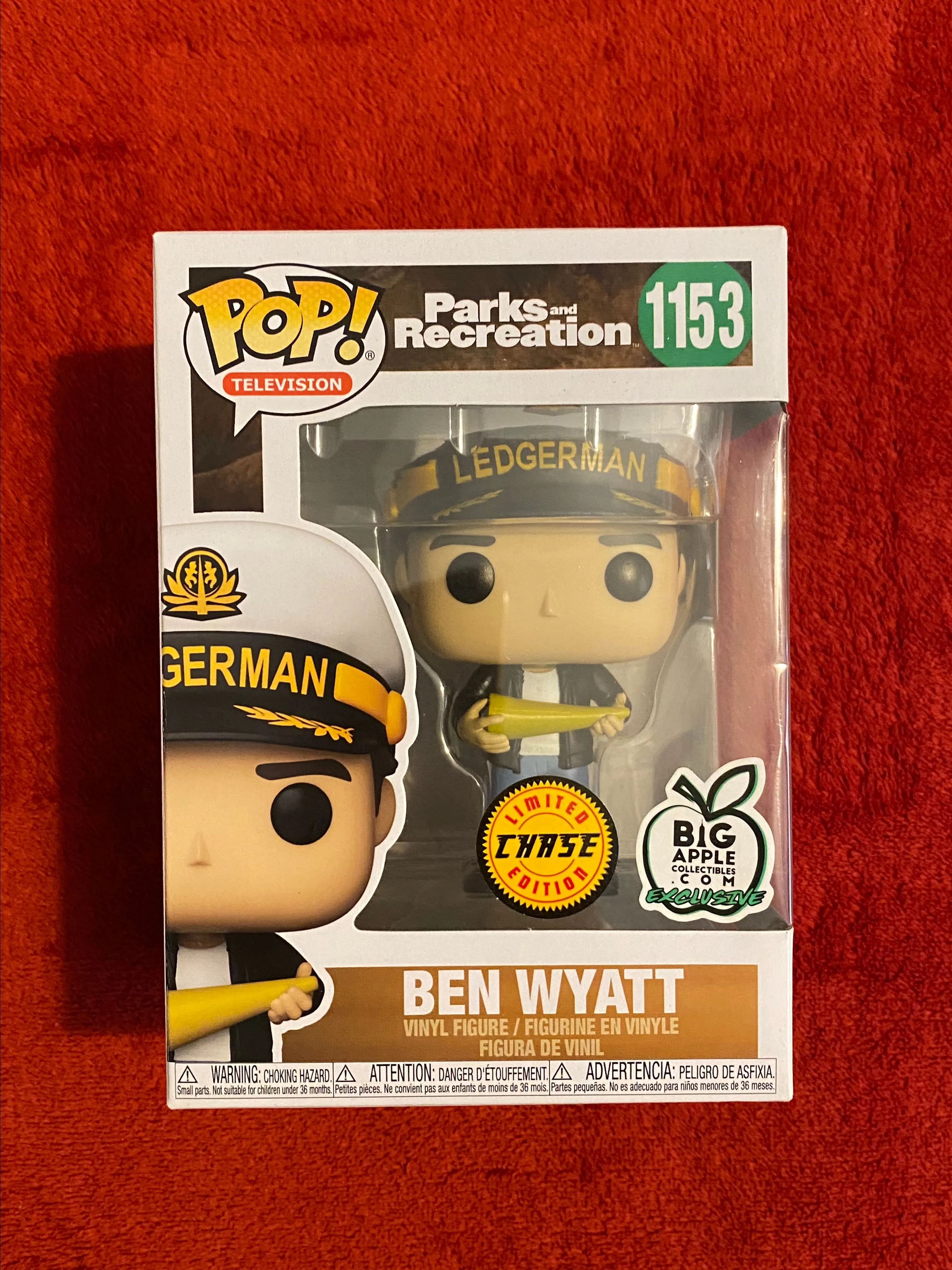 Product image for Funko Pop Television Parks and Recreation Ben Wyatt #1153 Big Apple CHASE