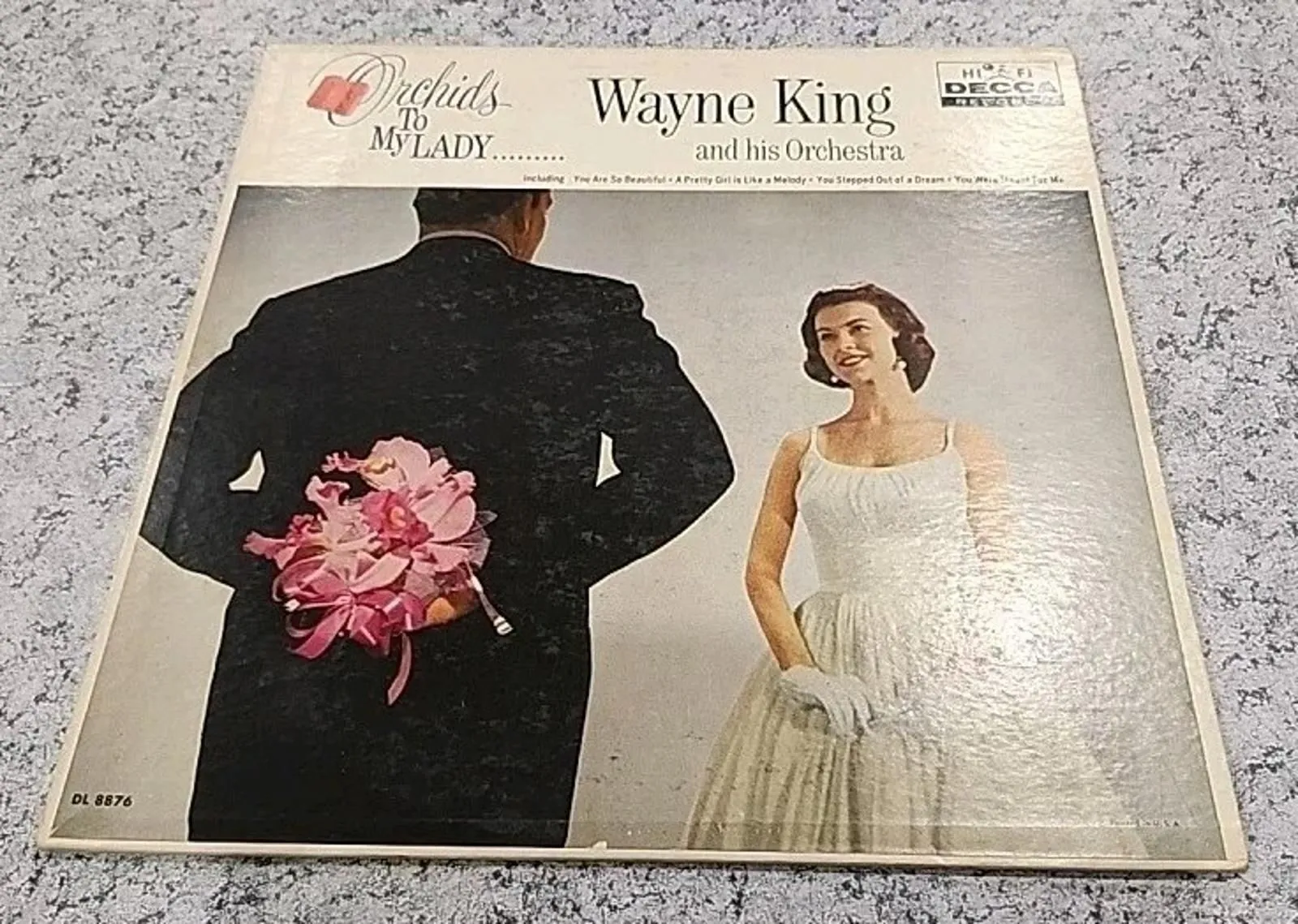 Product image for Wayne King And His Orchestra ORCHIDS TO MY LADY DECCA Vintage Vinyl LP Record
