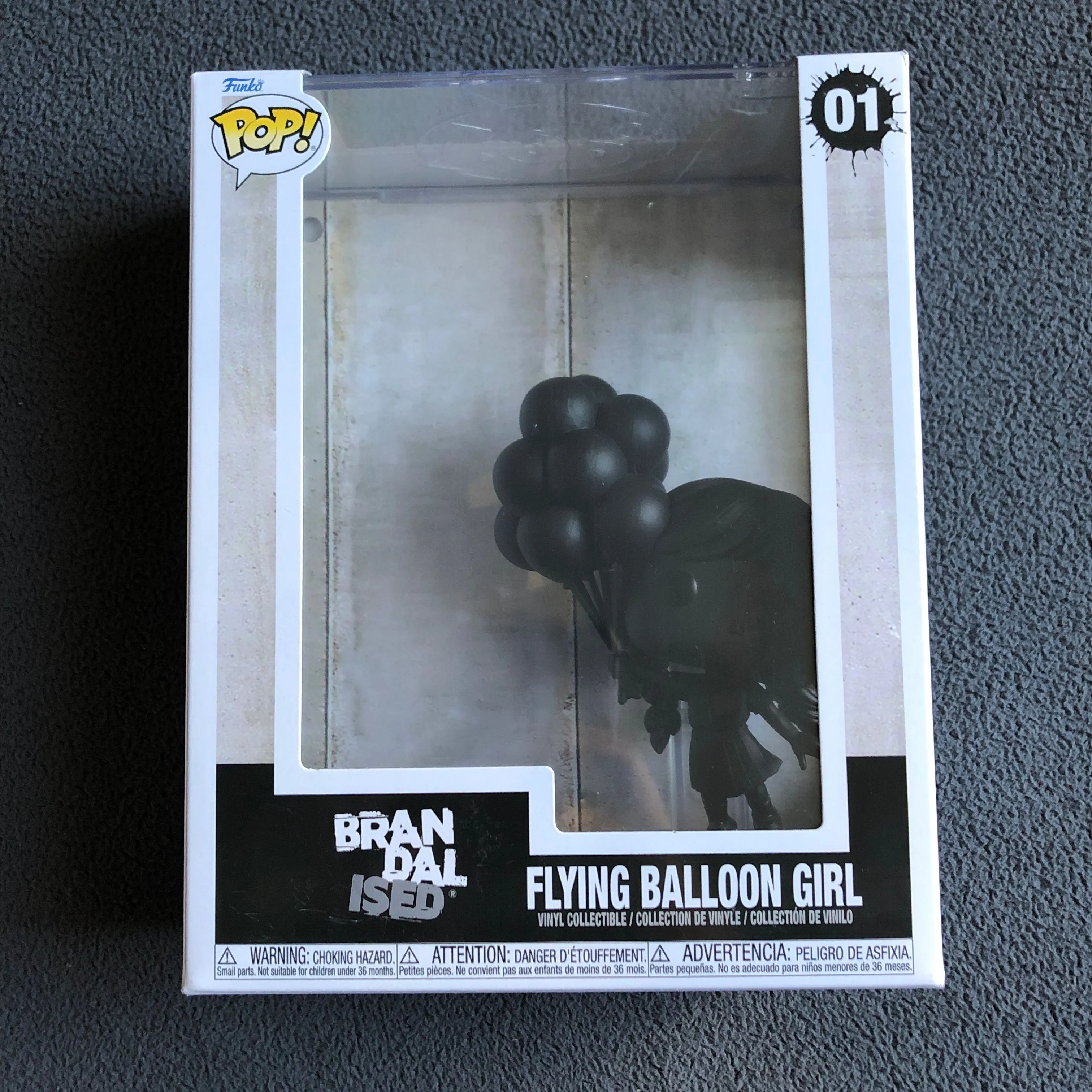 Product image for Funko Pop Art Cover Brandalised Flying Balloon Girl #01 Vinyl Figurine - NIB