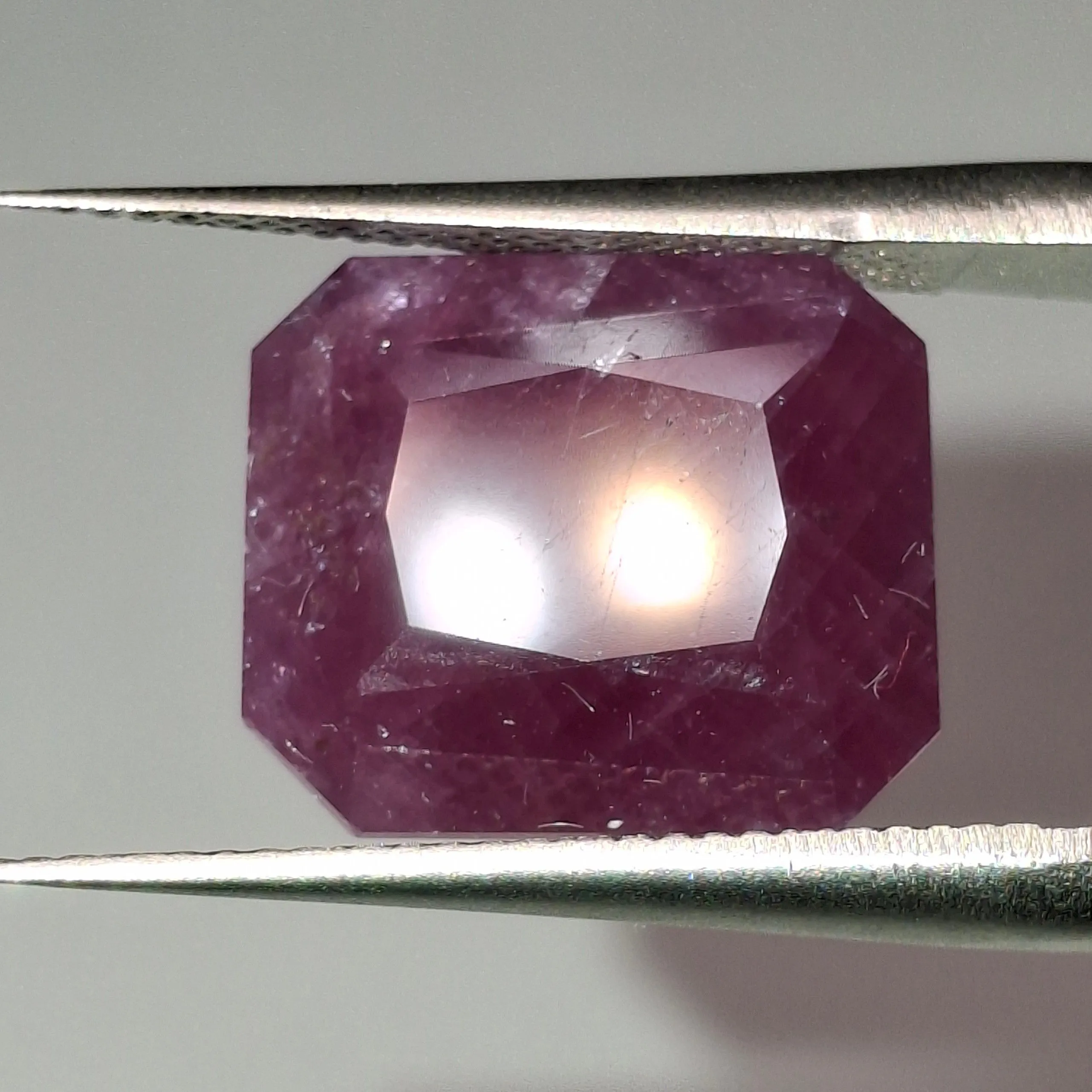 Product image for 12.62Ct Natural Purple Red Ruby Guinea EGL CERTIFIED UGS APPRAISED $8515 @ $674/Ct Gemstone Gem