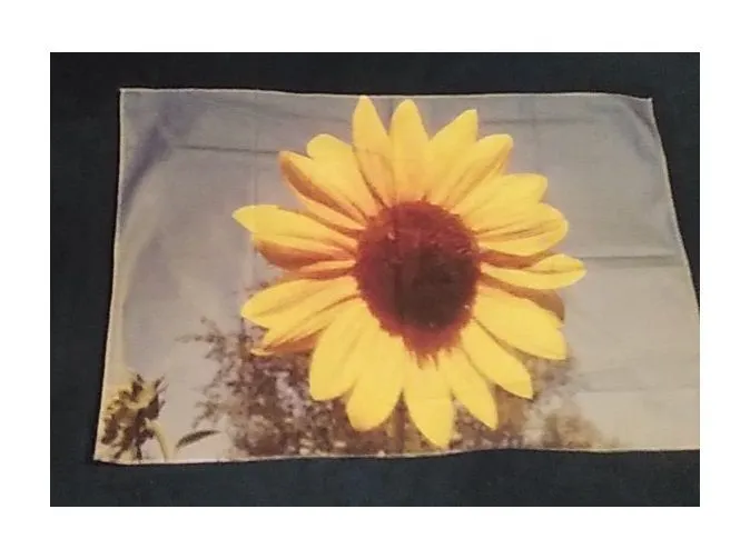Product image for Tapestry Flowers From My Garden Sunflowers Sky 24" x 16" Photo New