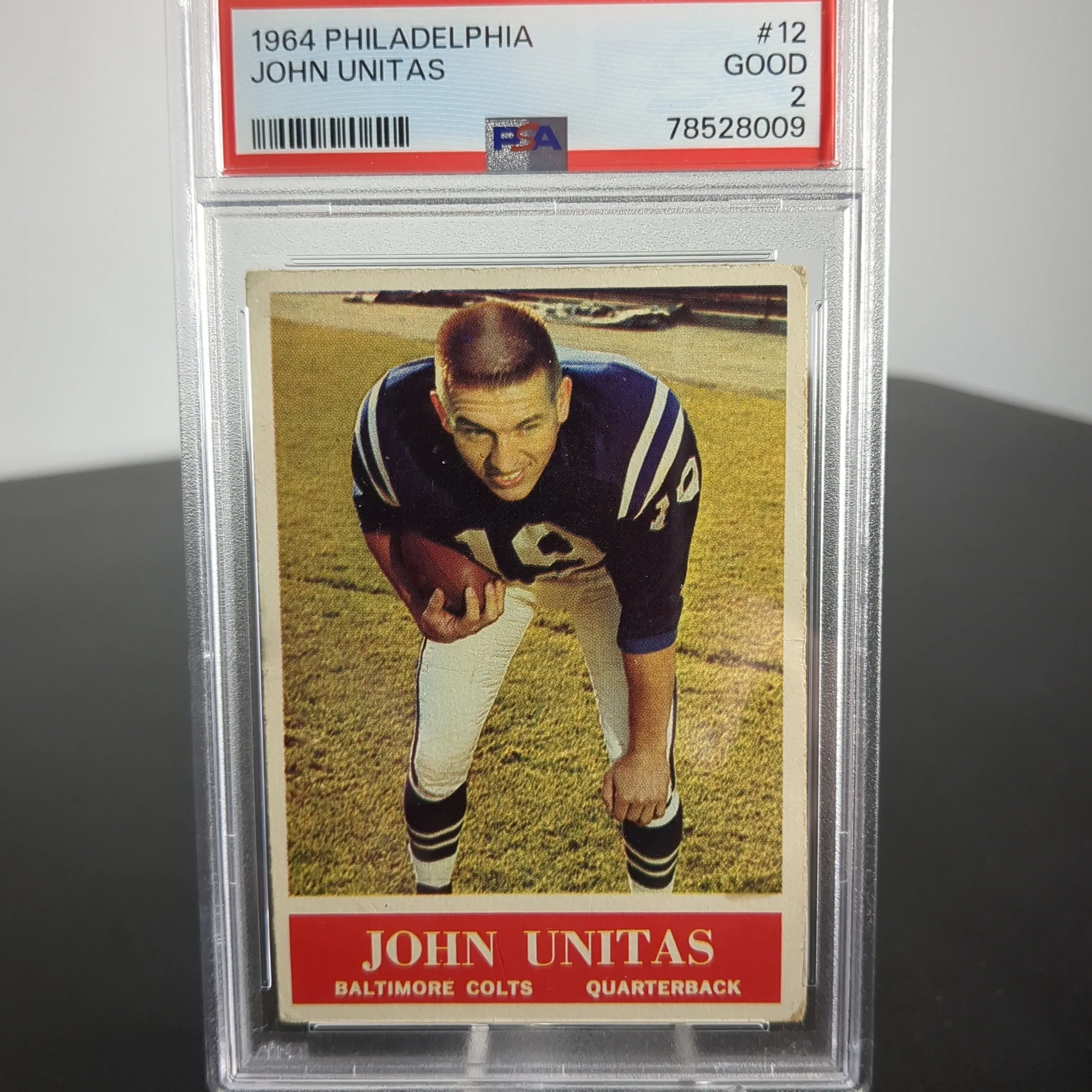Product image for 1964 Philadelphia John Unitas 12  PSA GOOD 2