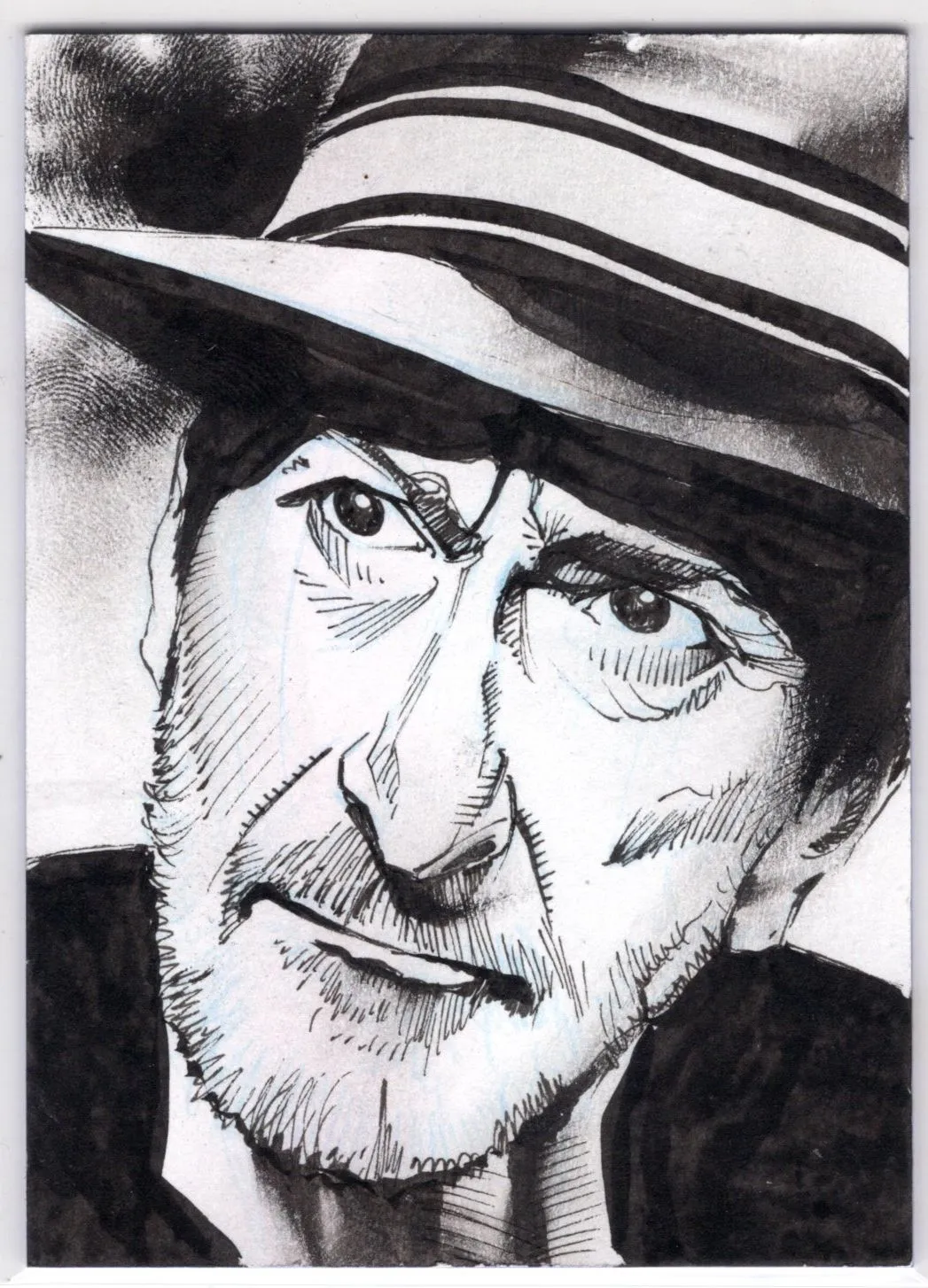 Product image for A. ORIGINAL b&w Art on Sketch Card! Frank Miller