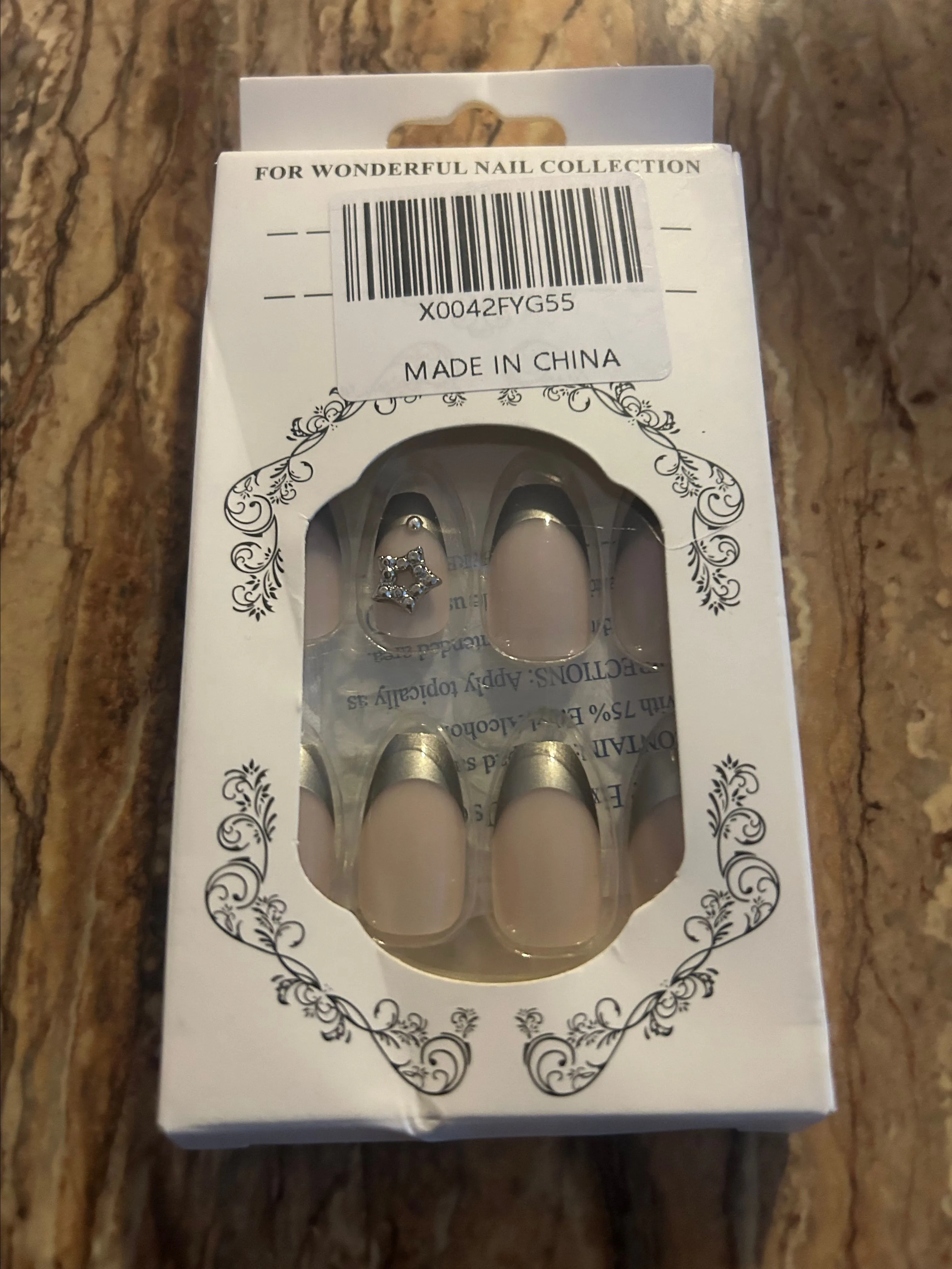 Product image for GREY TIP NAILS