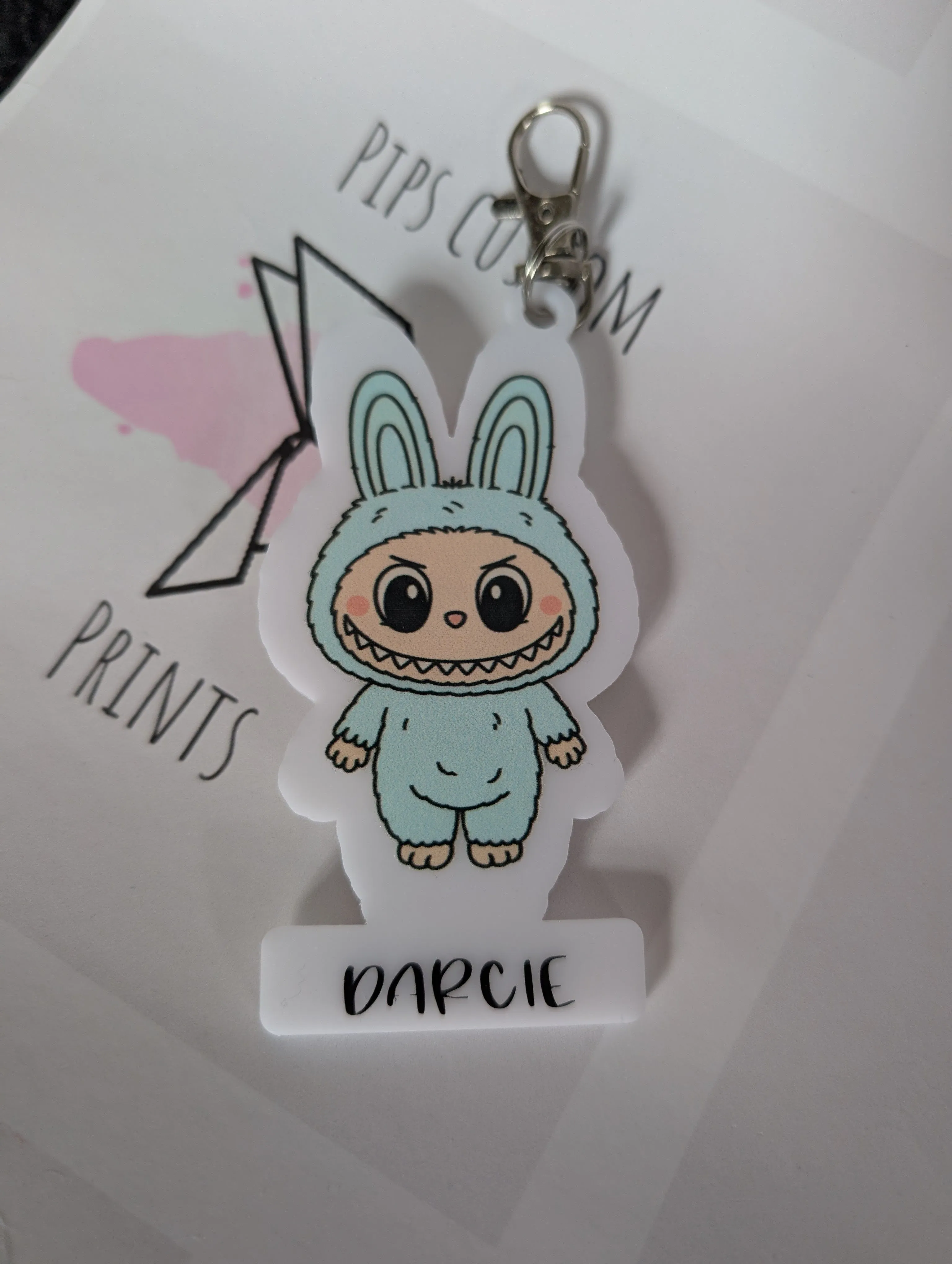 Product image for Little Monster Keyring - Blue