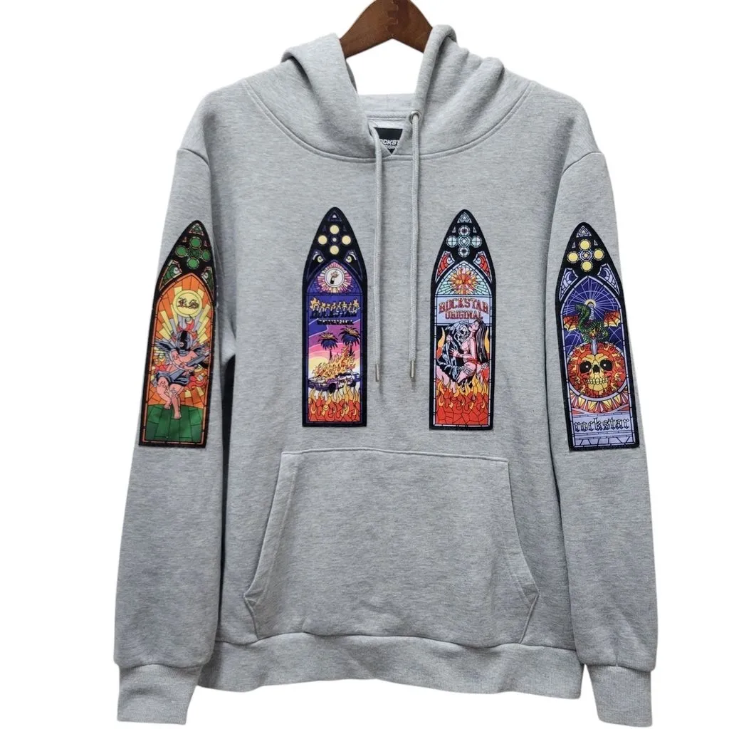 Product image for Rockstar Original Brand New Hamish Gray Designer  Hoodie Size Medium