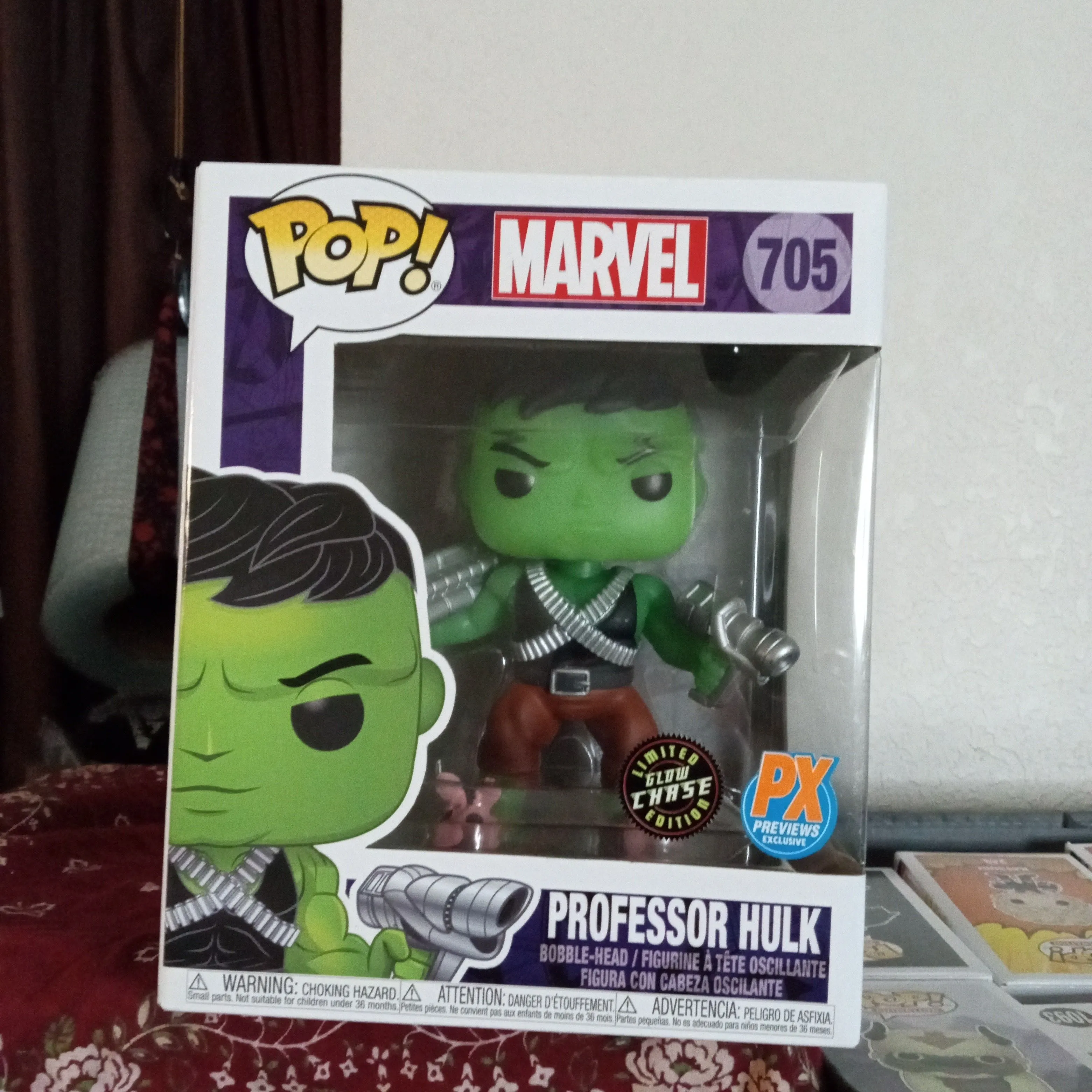 Product image for Professor Hulk CHASE Funko POP! #705 glow-in-the-dark PX PREVIEWS