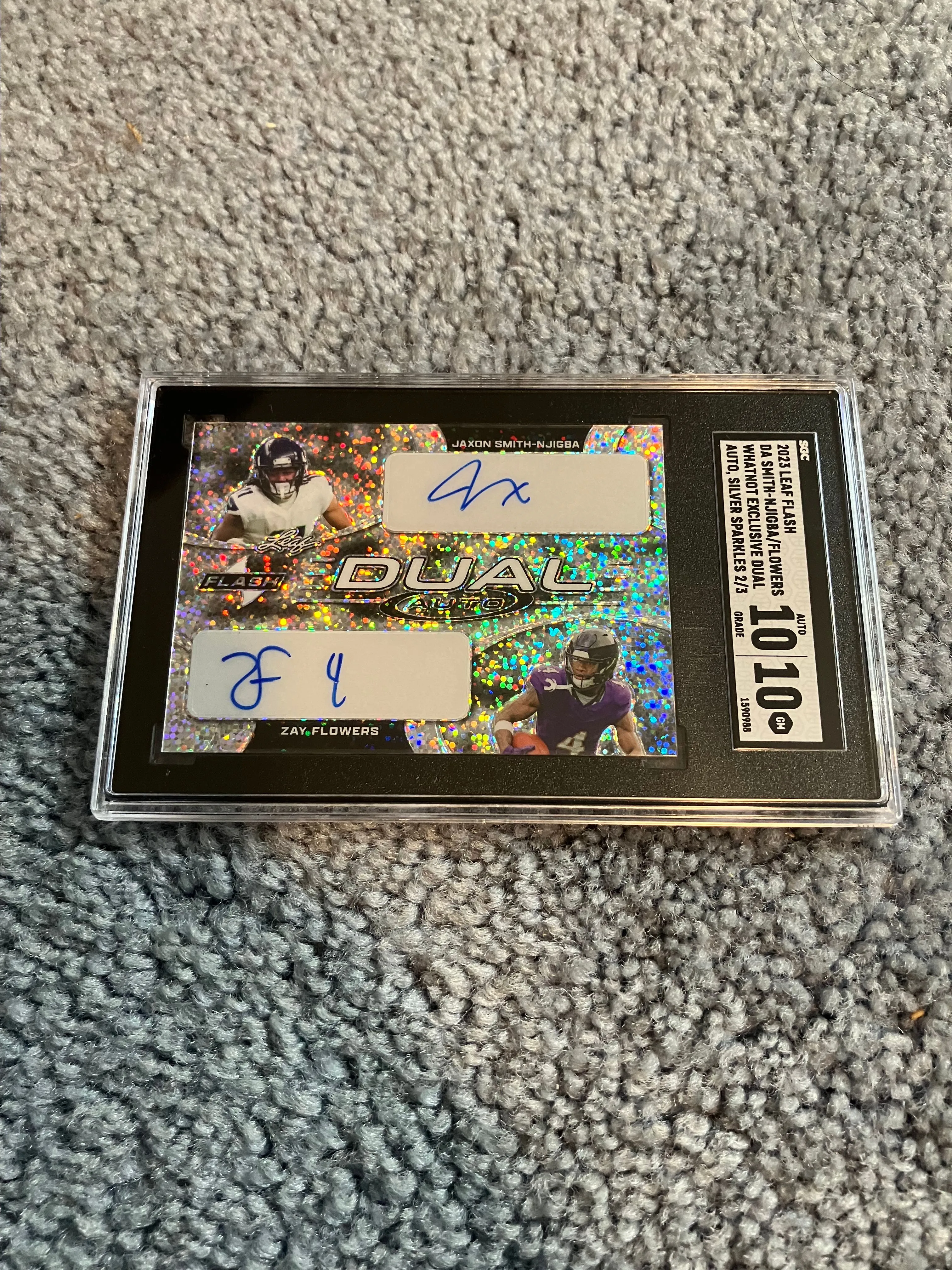 Product image for zay flowers jsn dual rookie auto /3 sgc 10 10