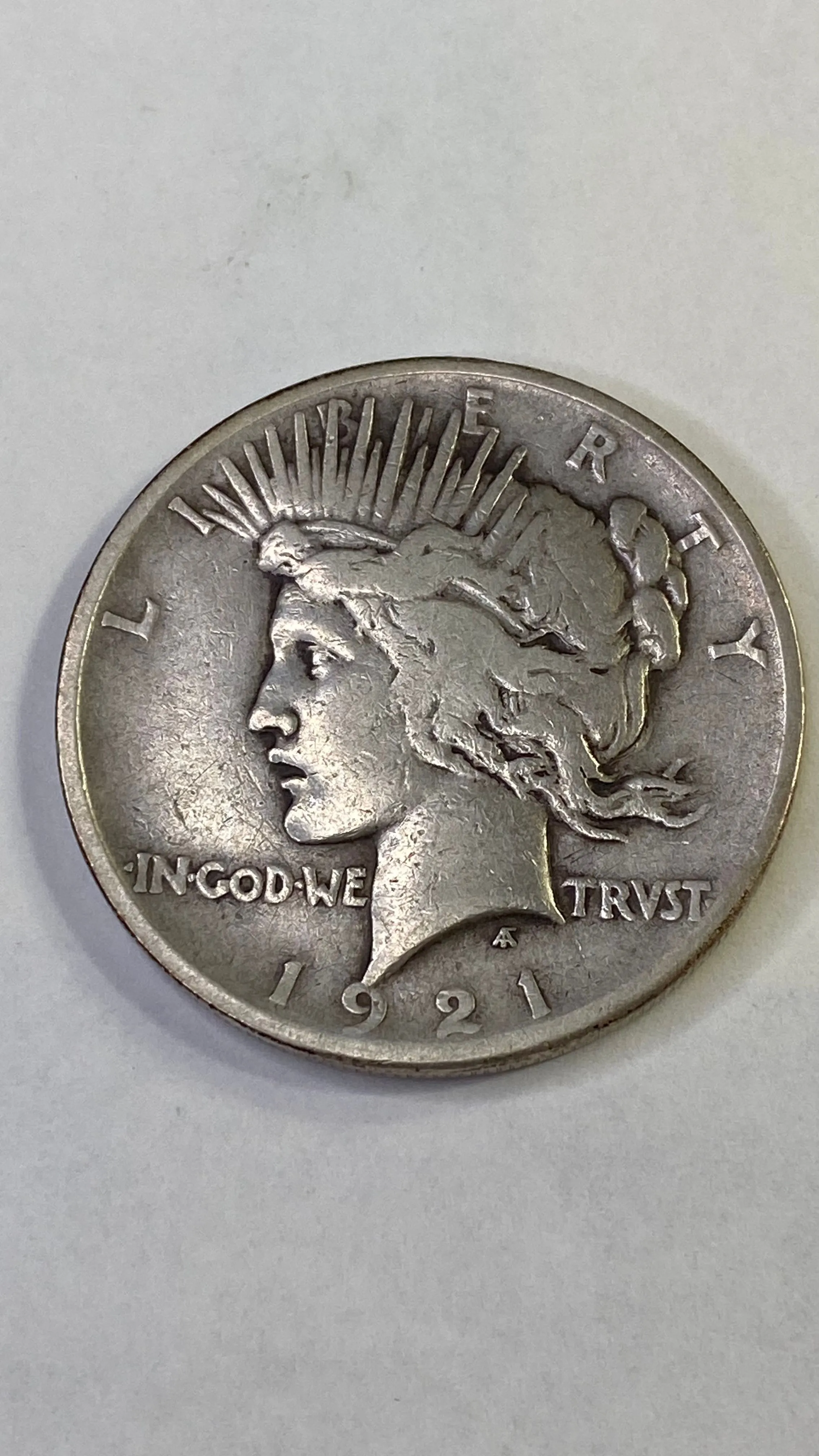 Product image for 1921 High Relief Peace Dollar 90% Silver