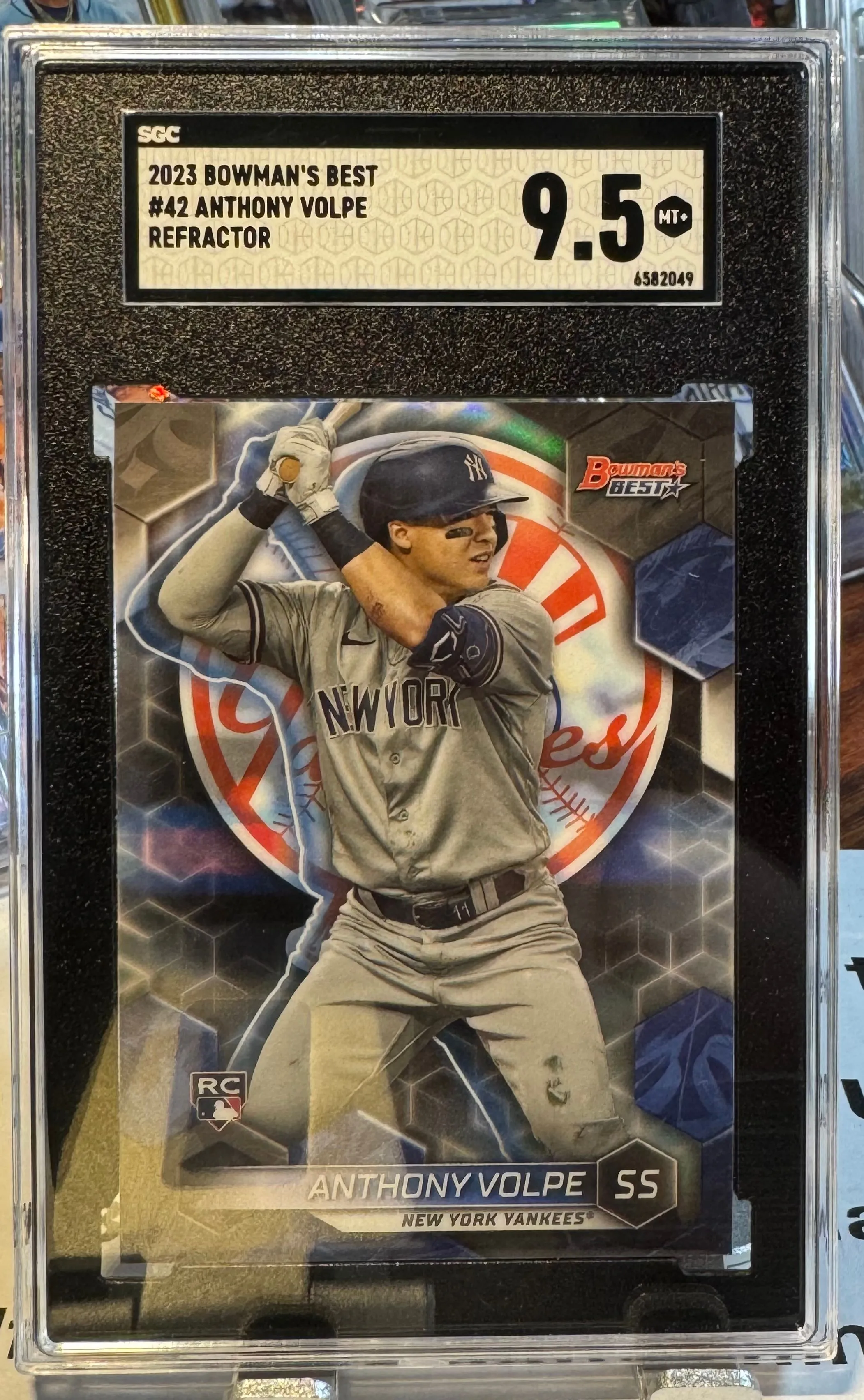 Product image for 2023 Bowman'S Best Anthony Volpe SGC Refractor 9.5