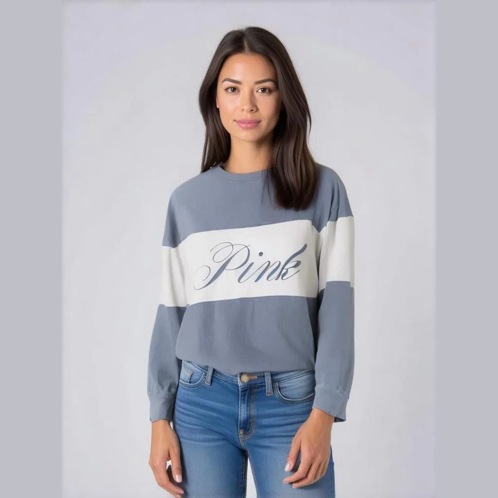 Product image for Women's PINK by Victoria's Secret Shirt, Size S, Blue