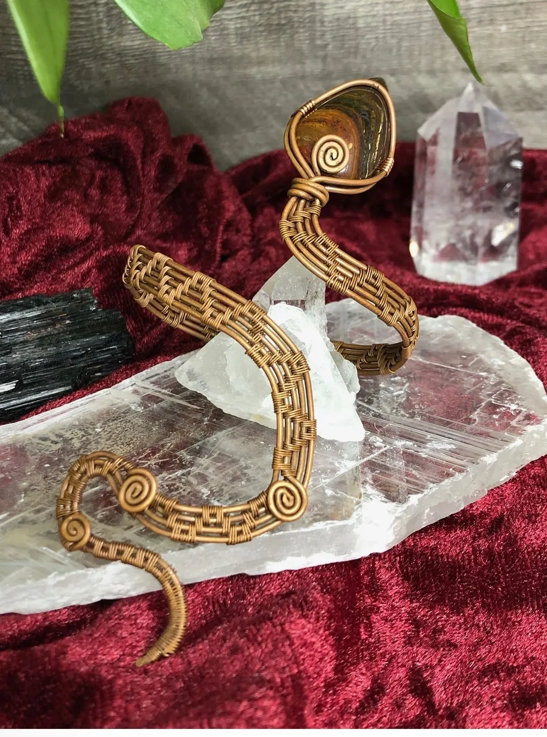 Product image for Tiger Iron Snake Cuff