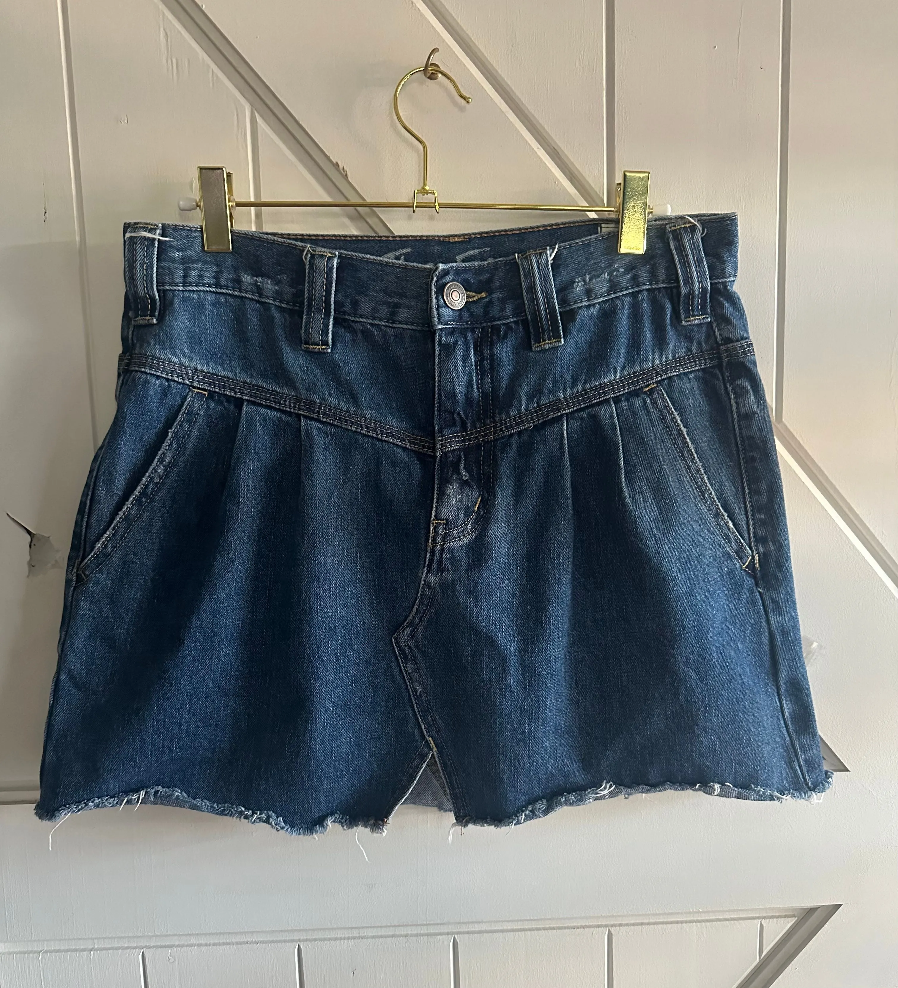 Product image for We The Free (Free People denim mini skirt