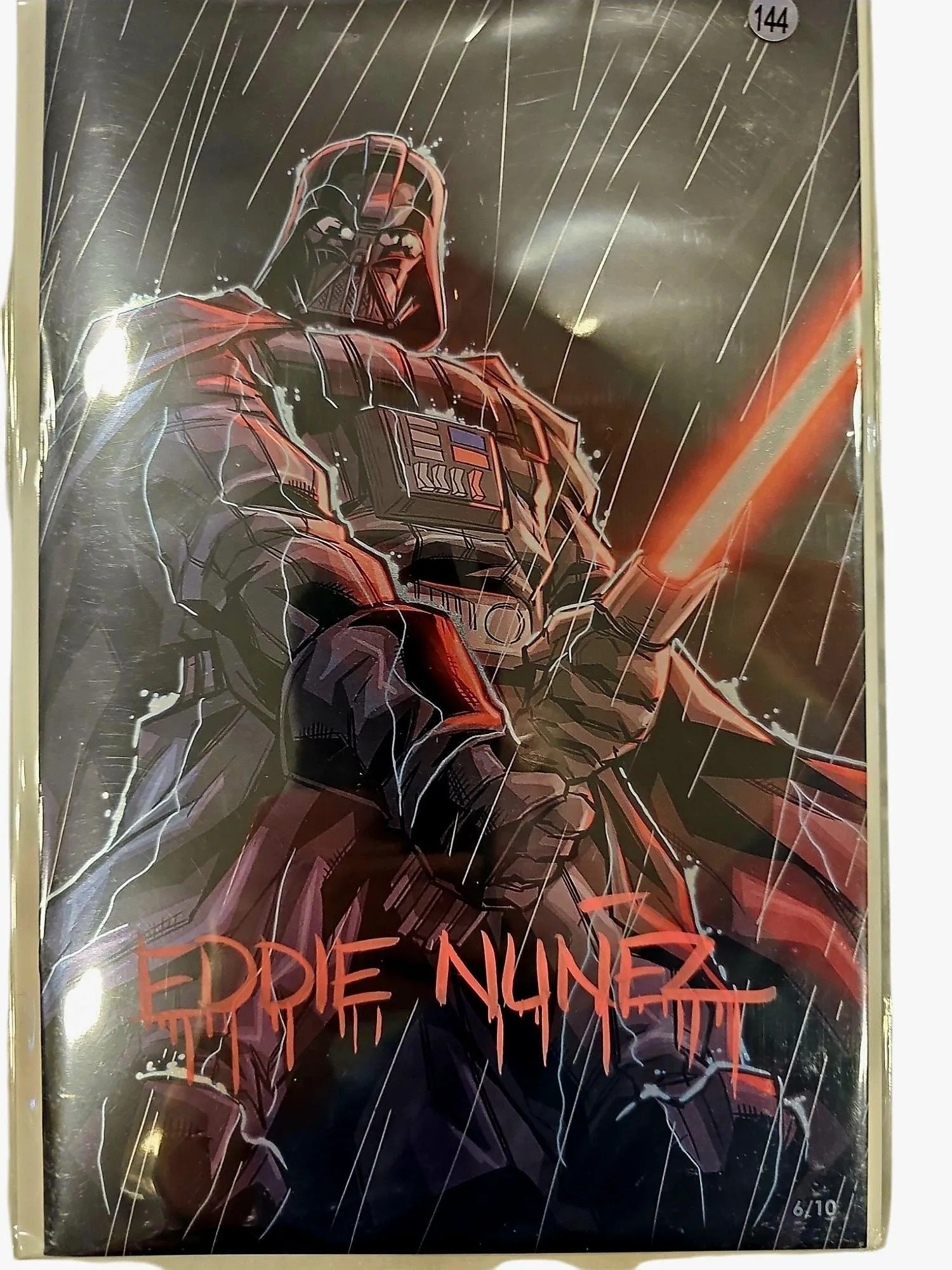 Product image for Limited Edition Darth Vadar Sketch Book signed by Eddie Nunez 